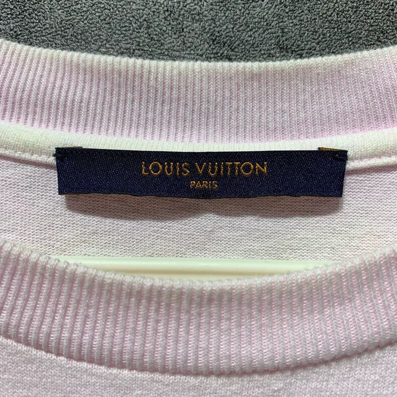 Louis Vuitton LV Pink Logo Short Sleeve T-Shirt - dmc Size US S / EU 44-46 / 1 - 2 Thumbnail