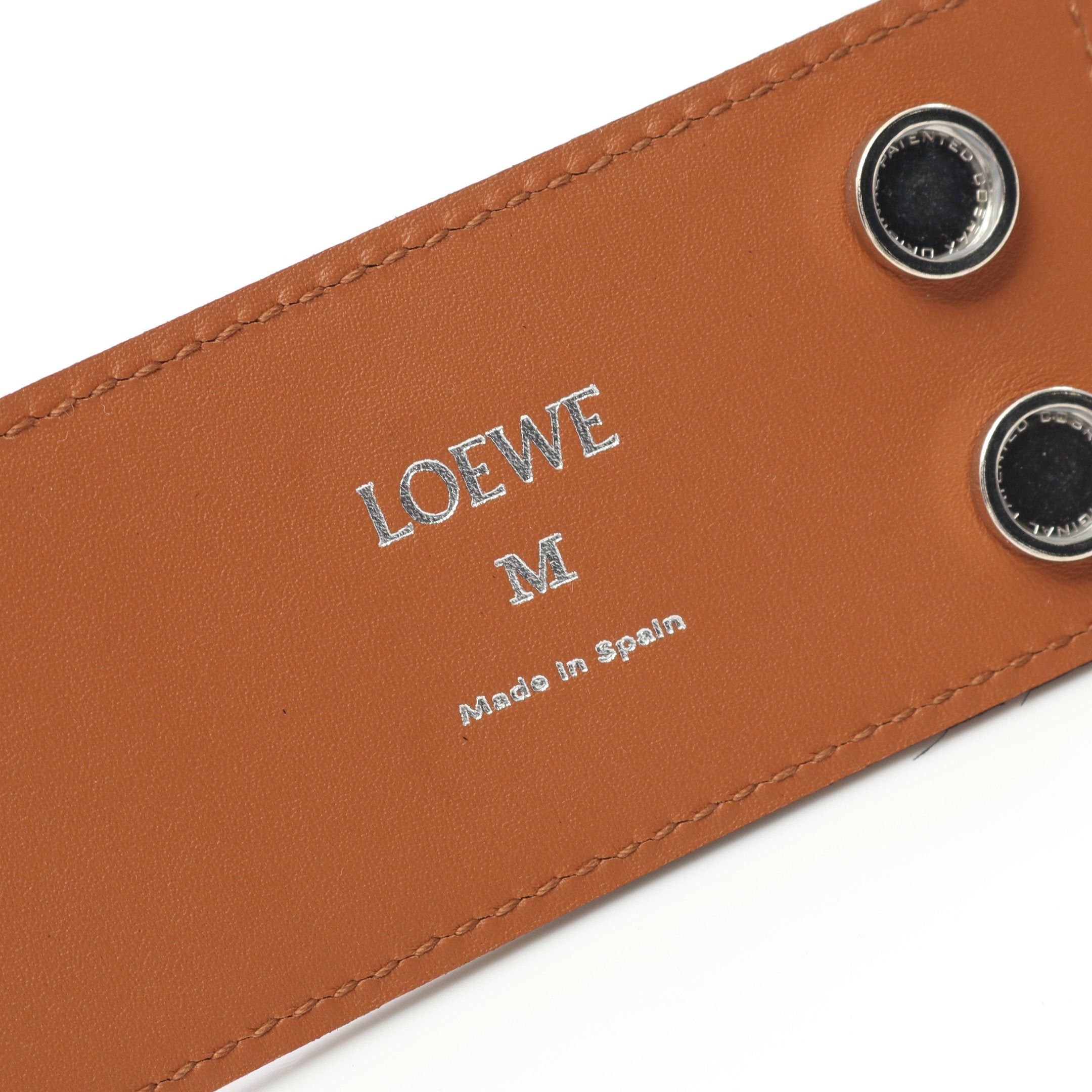Loewe Loewe Anagram Cut Out Belt Leather Brown Size ONE SIZE - 4 Thumbnail