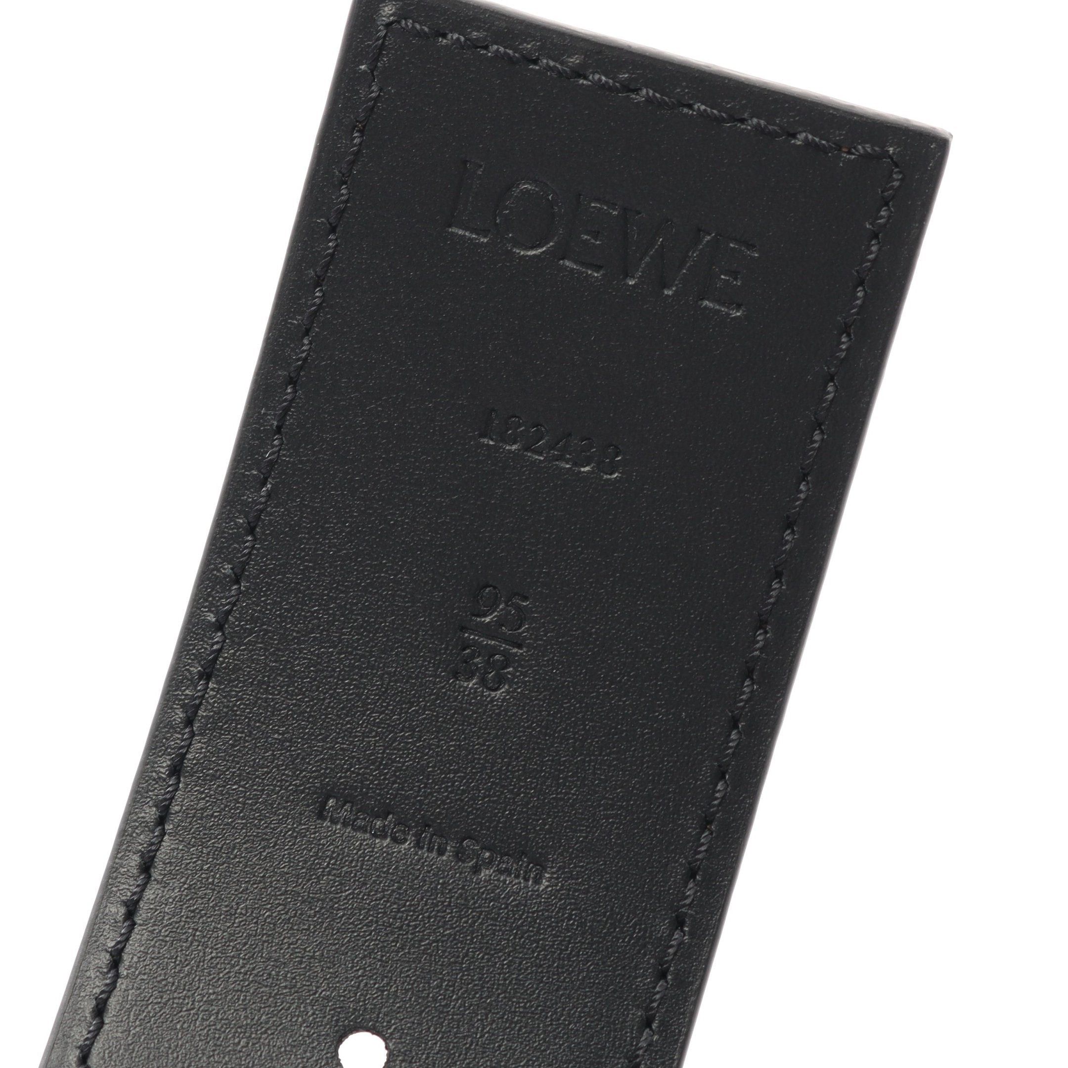 Loewe Loewe Anagram Belt Leather Brown Black Reversible Gold Hardware Size ONE SIZE - 4 Thumbnail