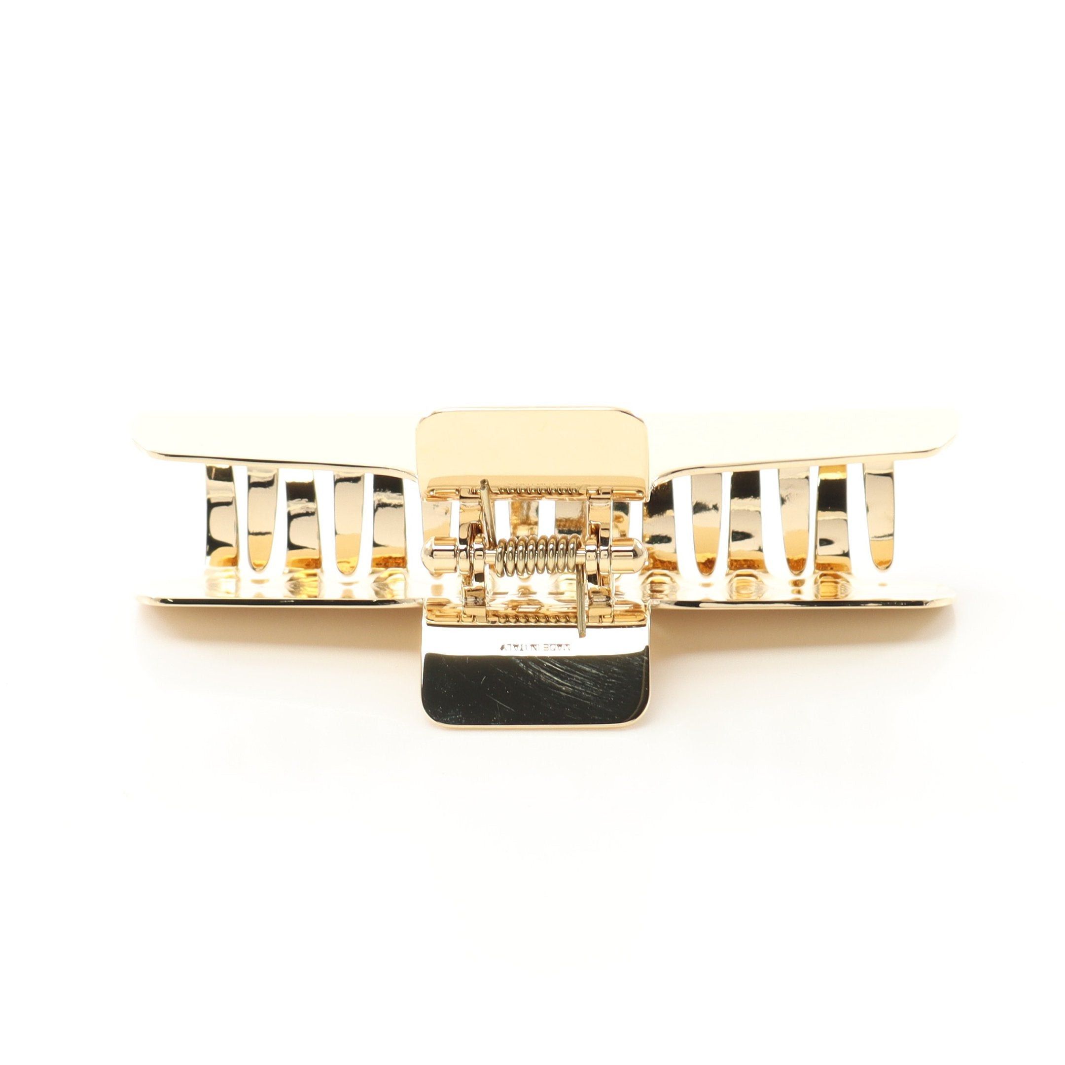 Miu Miu Miu Miu Hair Clip Gp Gold Logo Size ONE SIZE - 3 Thumbnail