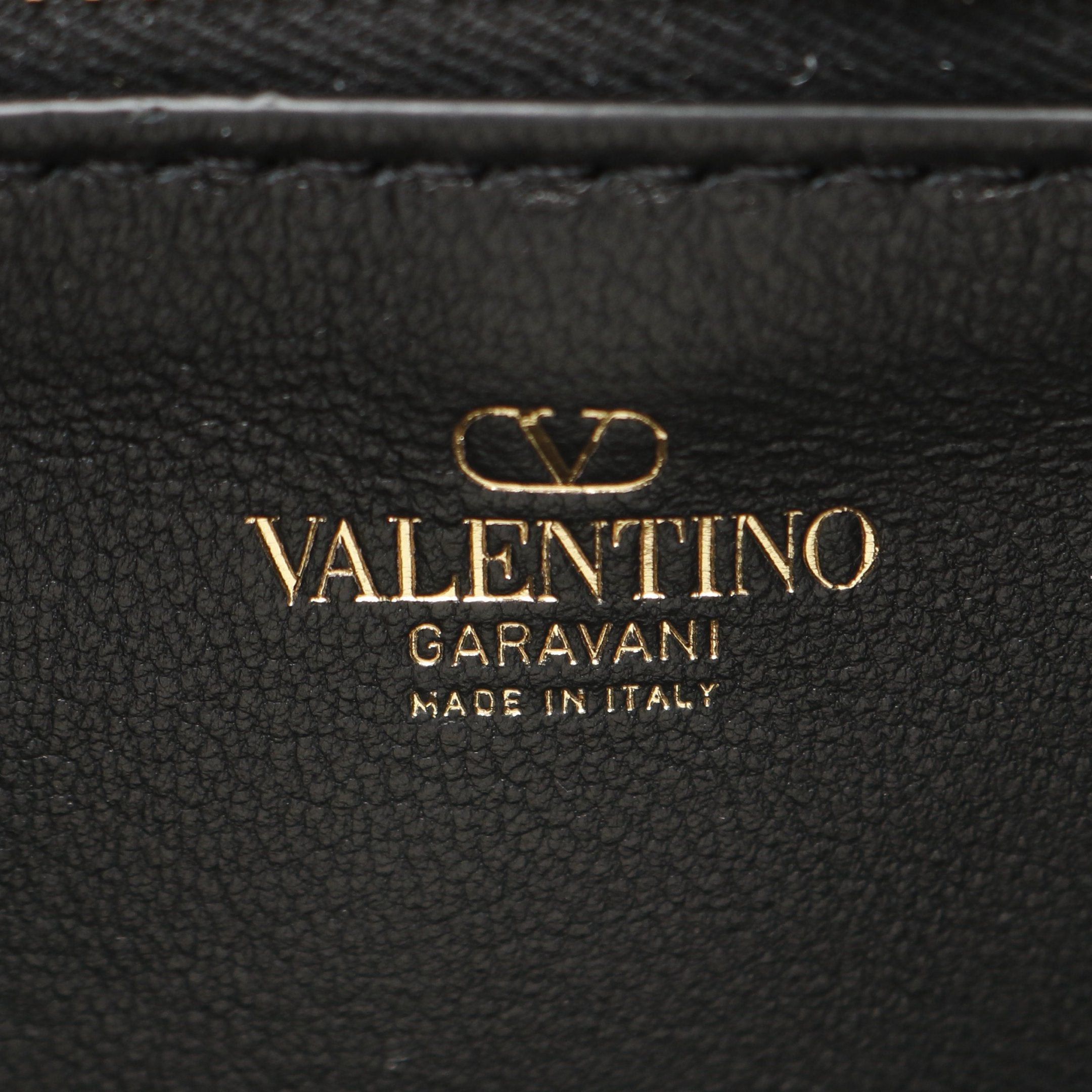 Valentino Valentino V Logo Bucket One Shoulder Bag Leather Black Size ONE SIZE - 4 Thumbnail