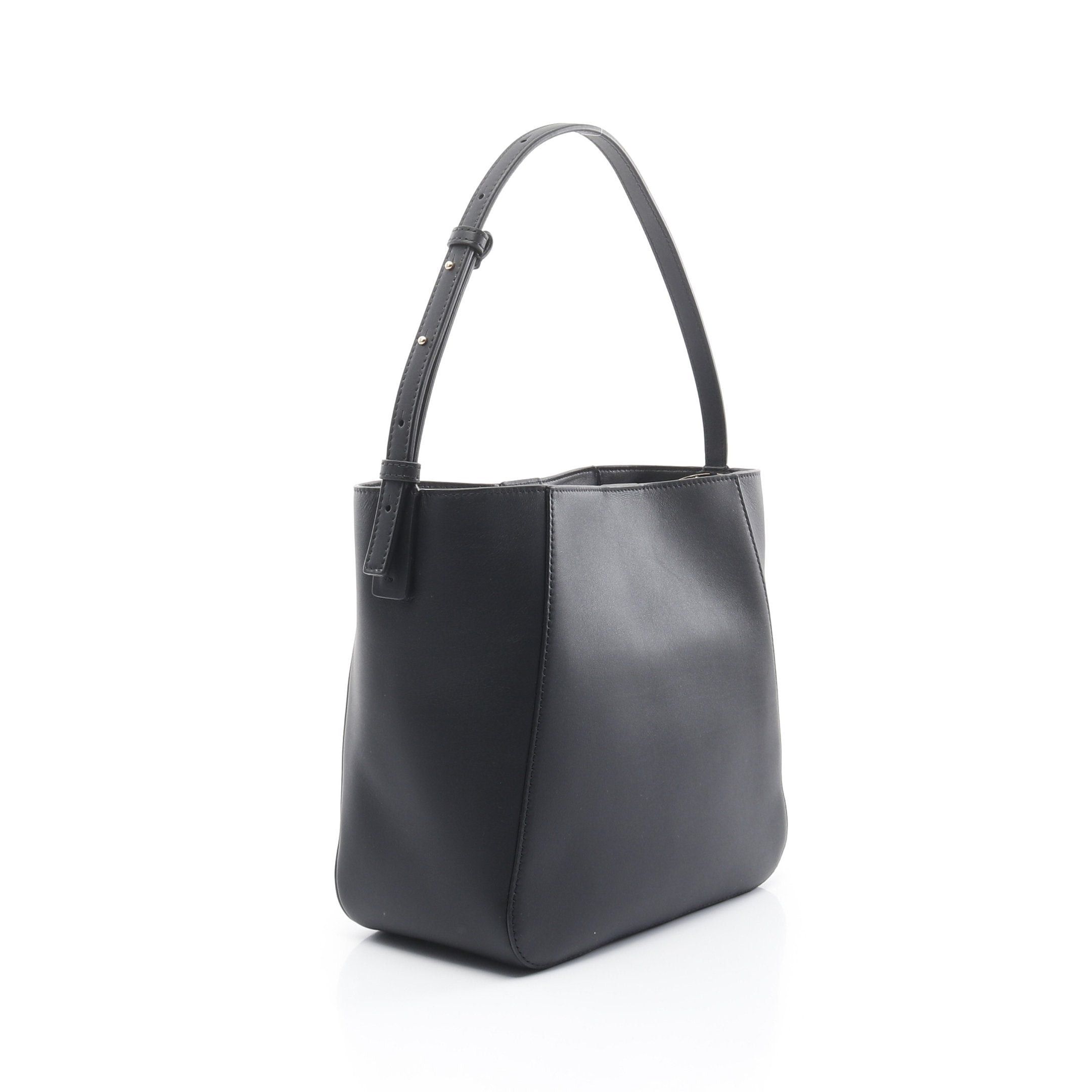 Valentino Valentino V Logo Bucket One Shoulder Bag Leather Black Size ONE SIZE - 2 Thumbnail