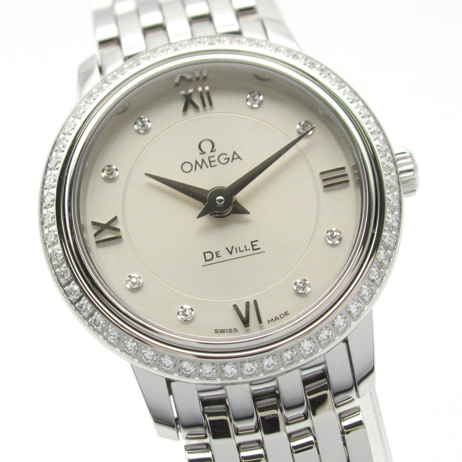 Omega Omega De Ville Prestige Diamond Bezel/8P Women Watch Quartz Stainless Steel Silver Size ONE SIZE - 3 Thumbnail