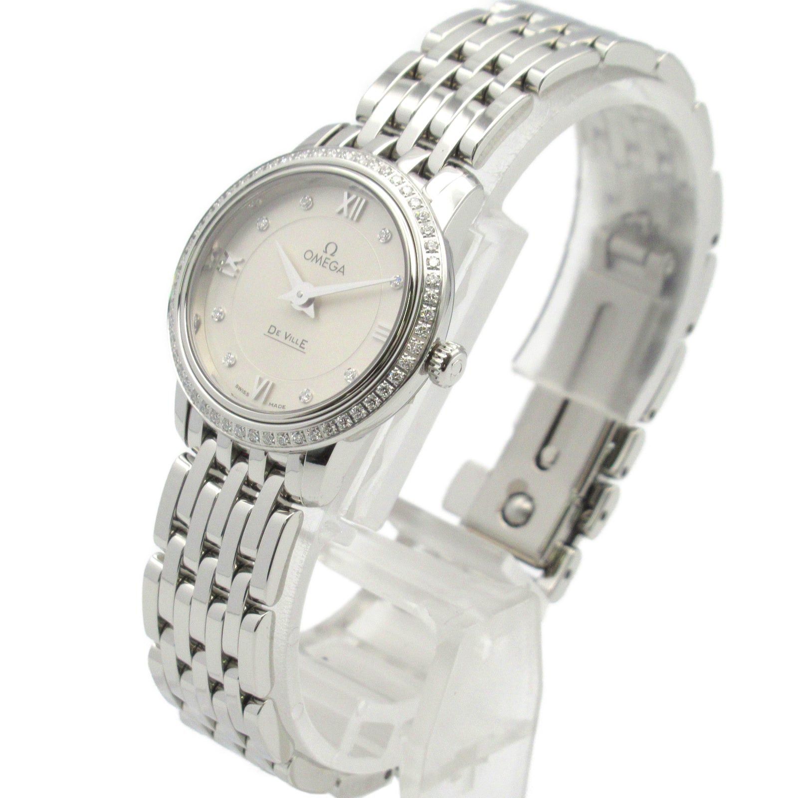 Omega Omega De Ville Prestige Diamond Bezel/8P Women Watch Quartz Stainless Steel Silver Size ONE SIZE - 2 Thumbnail