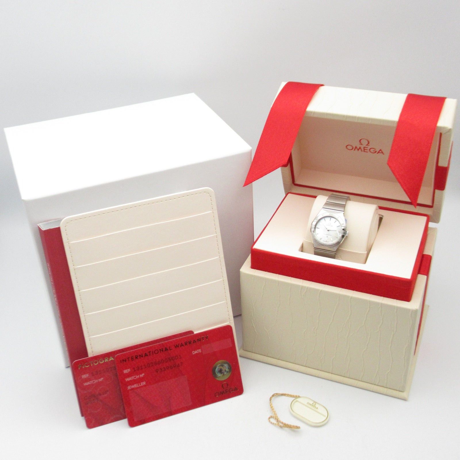 Omega Omega Constellation Women Watch Quartz Stainless Steel White Shell Size ONE SIZE - 11 Thumbnail