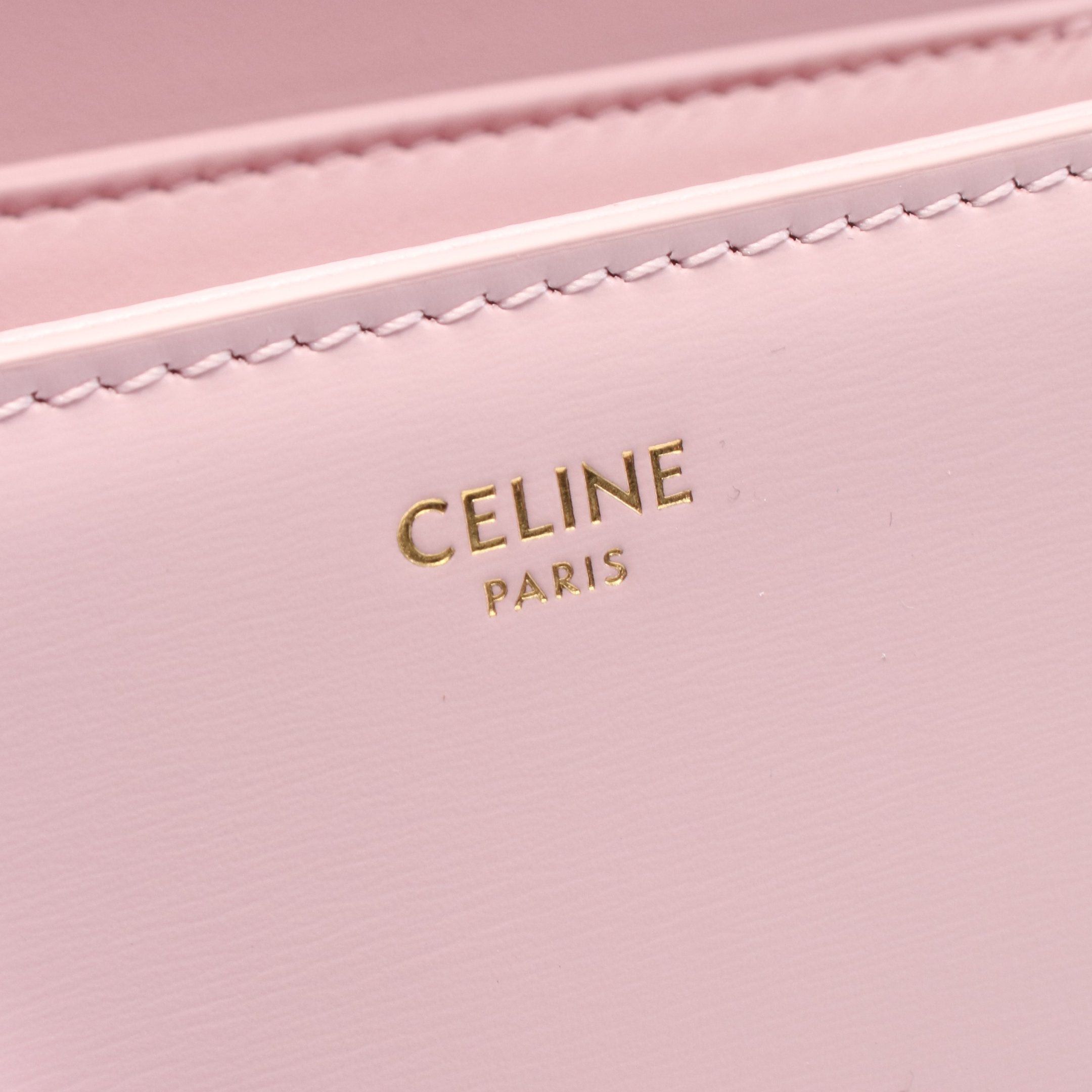 Celine Celine Teen Triomphe Bag Shoulder Leather Pink Size ONE SIZE - 4 Thumbnail