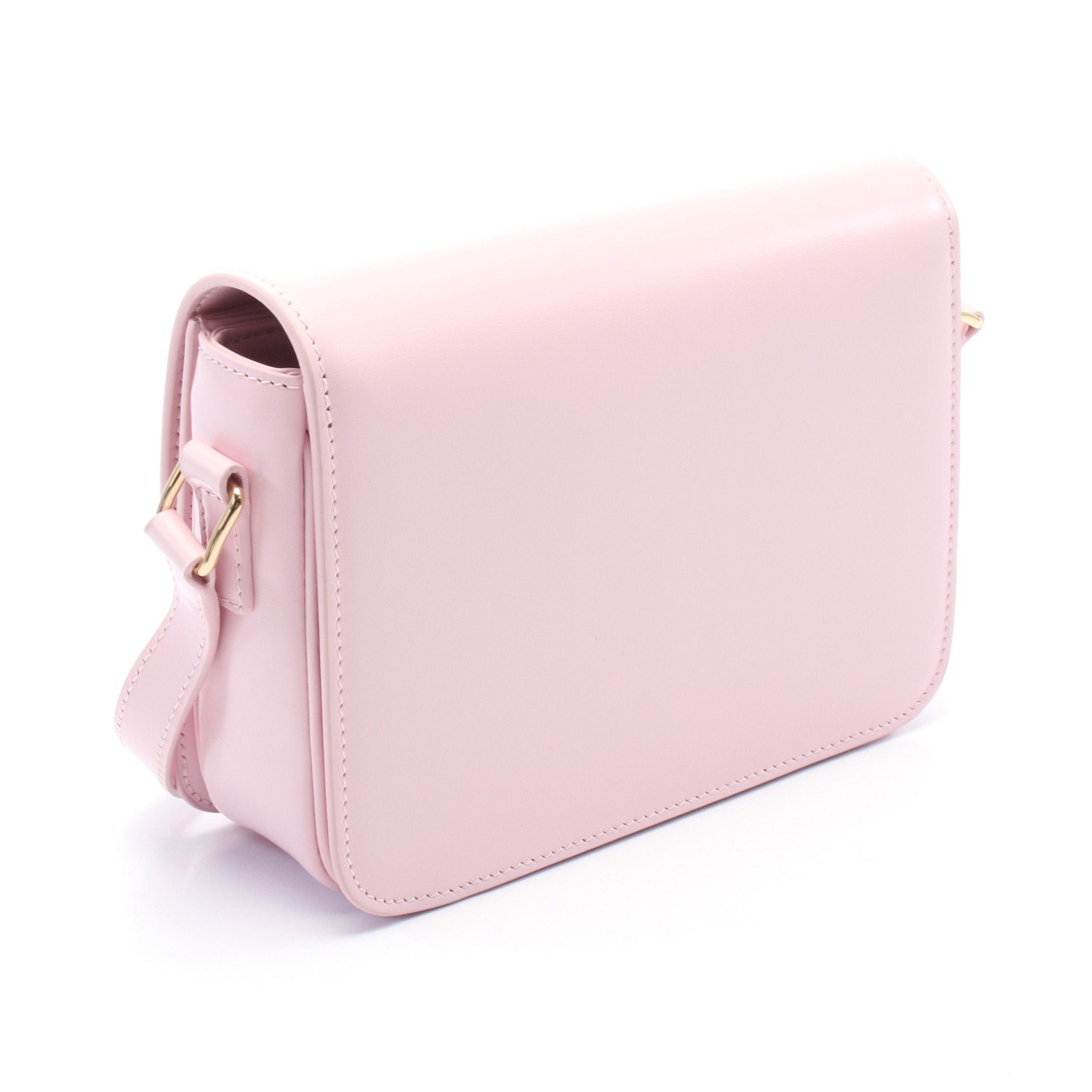 Celine Celine Teen Triomphe Bag Shoulder Leather Pink Size ONE SIZE - 2 Thumbnail