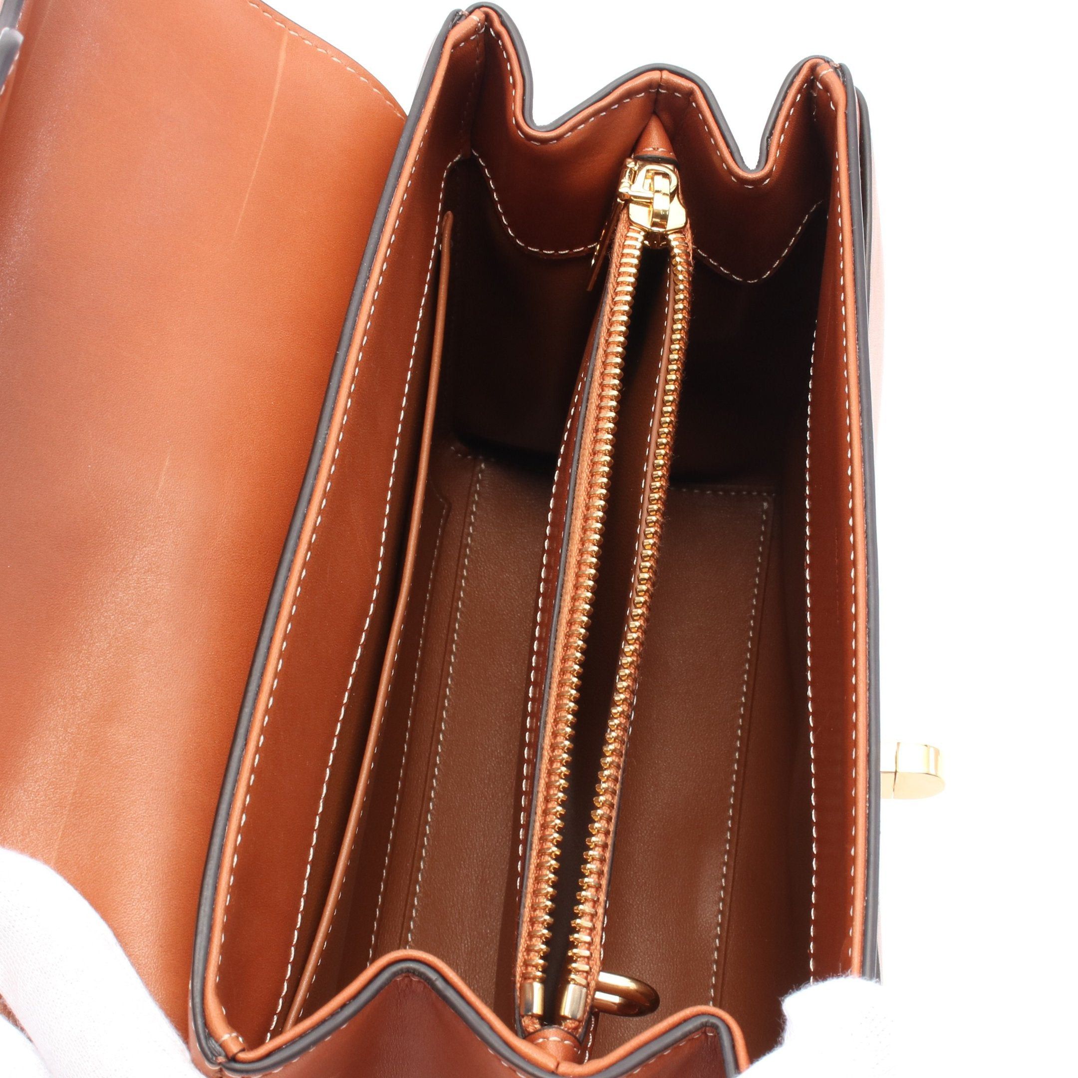 Celine Celine 16 Sais Small Handbag Leather Brown Size ONE SIZE - 3 Thumbnail