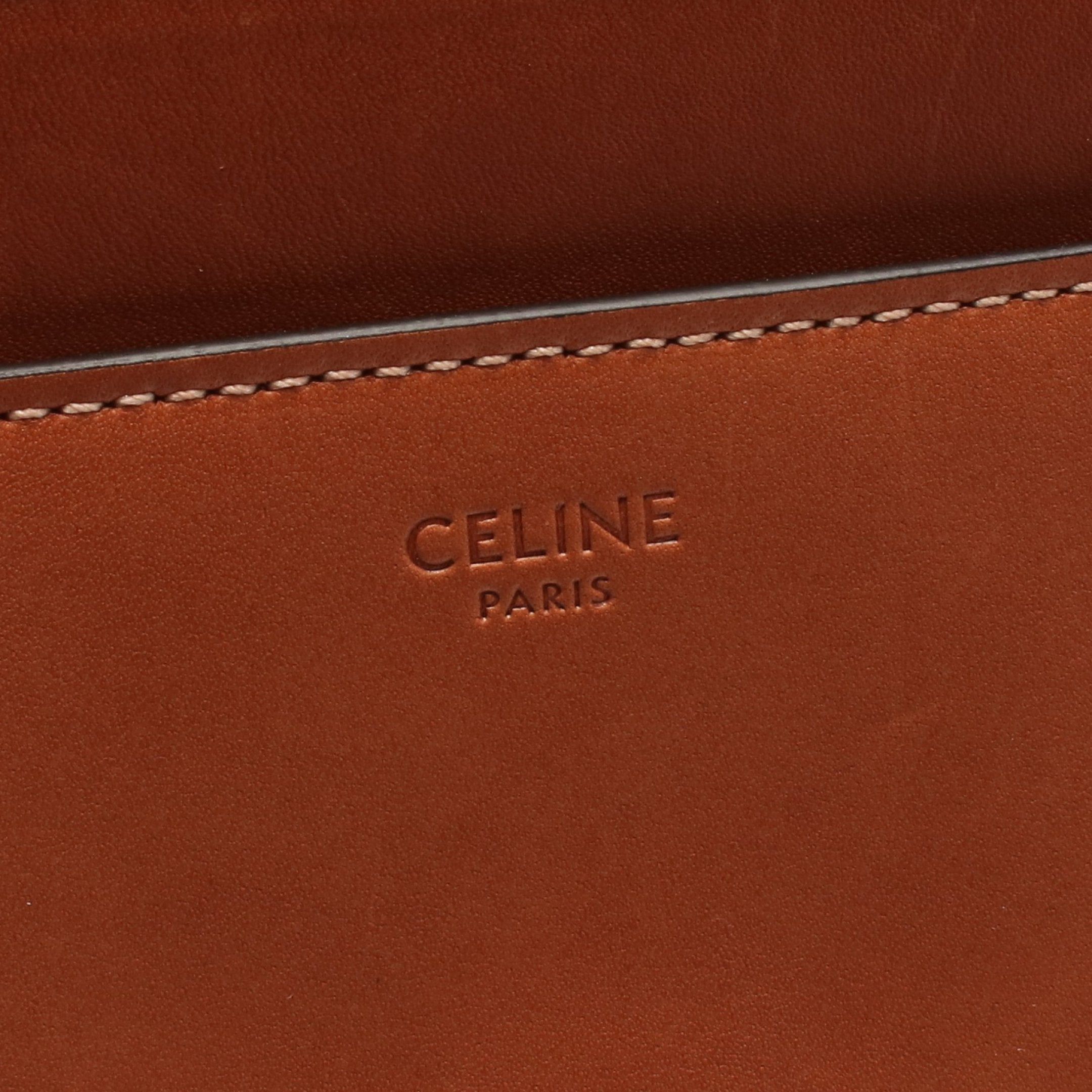 Celine Celine 16 Sais Small Handbag Leather Brown Size ONE SIZE - 4 Thumbnail