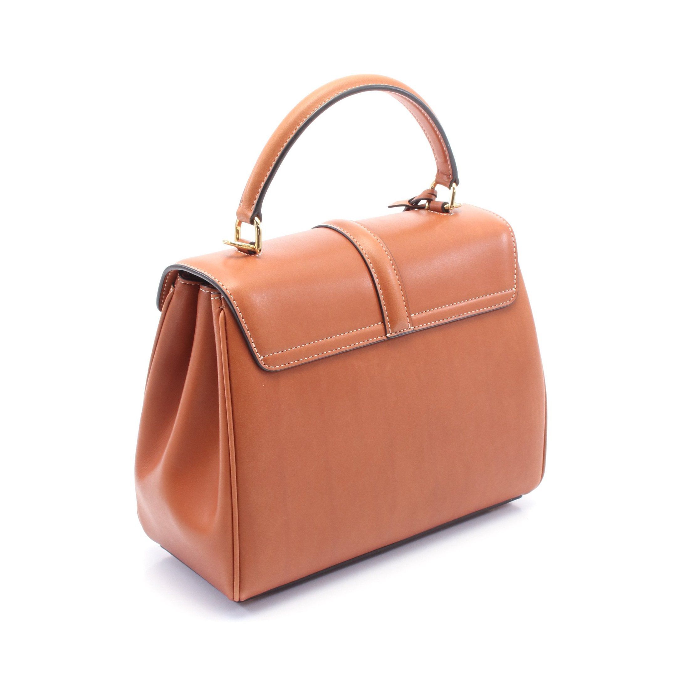 Celine Celine 16 Sais Small Handbag Leather Brown Size ONE SIZE - 2 Thumbnail