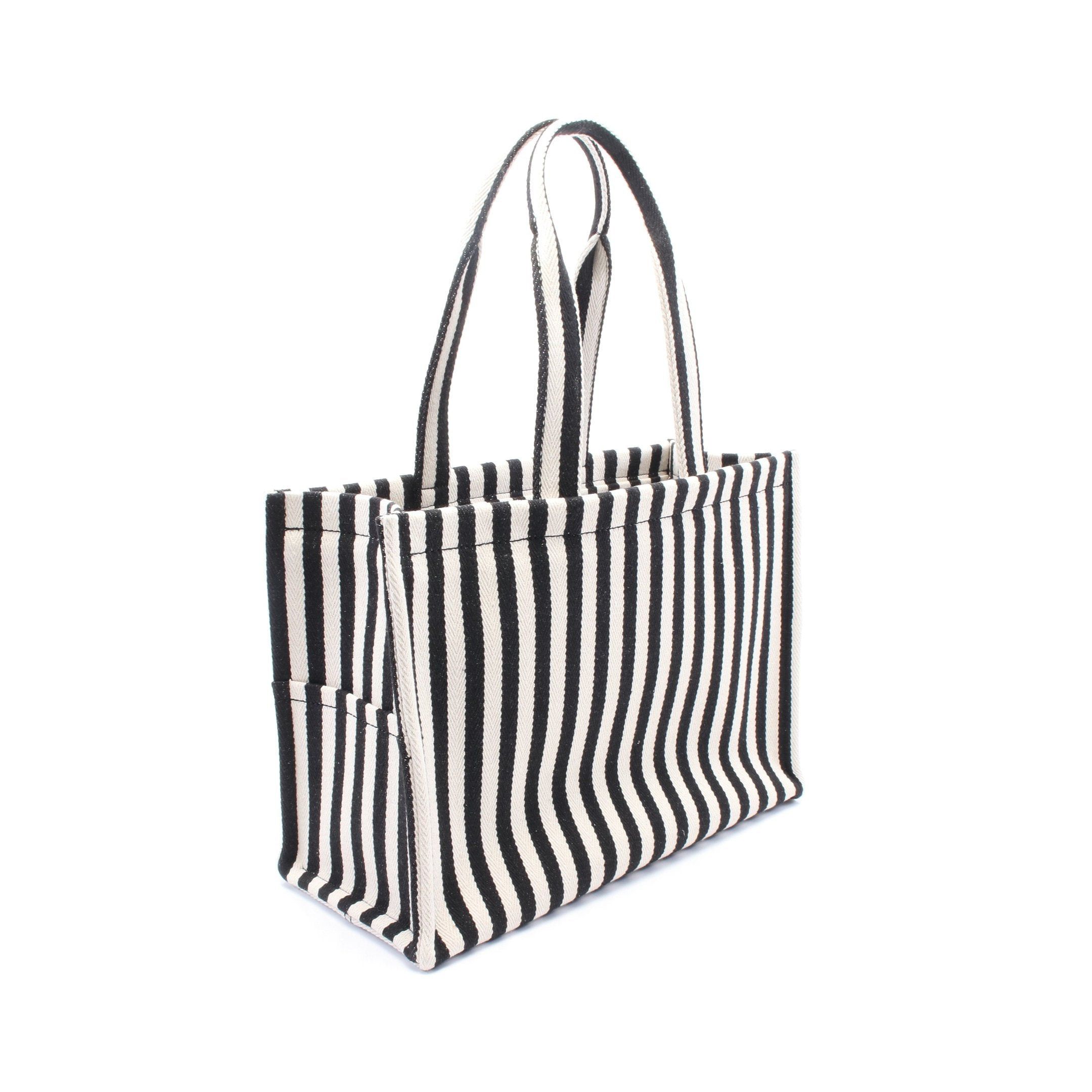 Celine Celine Large Hippopotamus Thais Shoulder Bag Tote Canvas Leather Black White Brown Size ONE SIZE - 2 Thumbnail