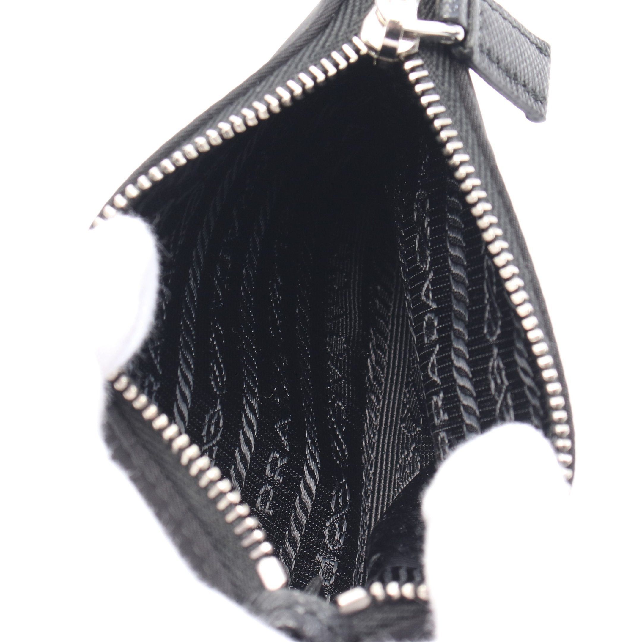Prada Prada Pouch Nylon Black With Key Ring Size ONE SIZE - 3 Thumbnail