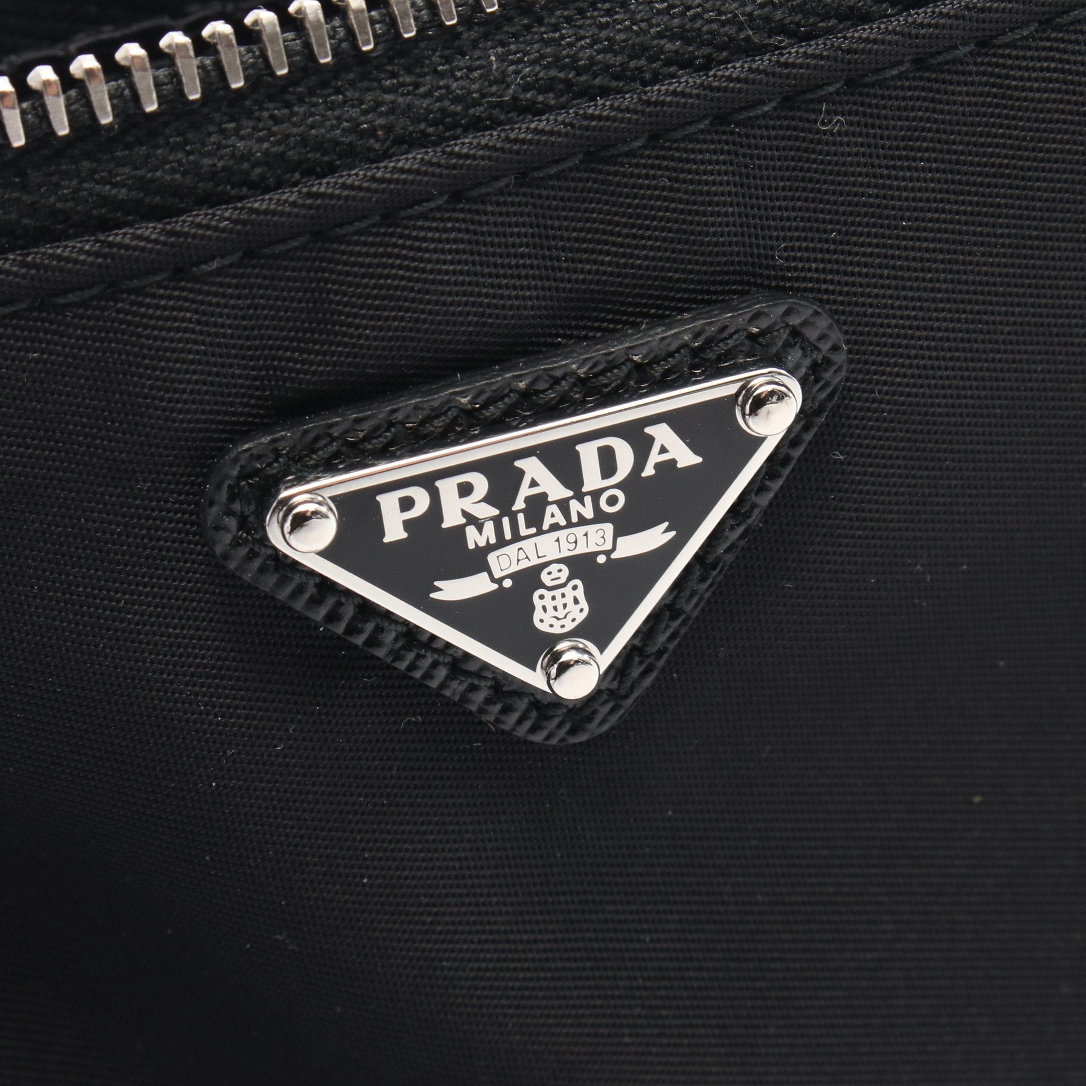 Prada Prada Pouch Nylon Black With Key Ring Size ONE SIZE - 4 Thumbnail
