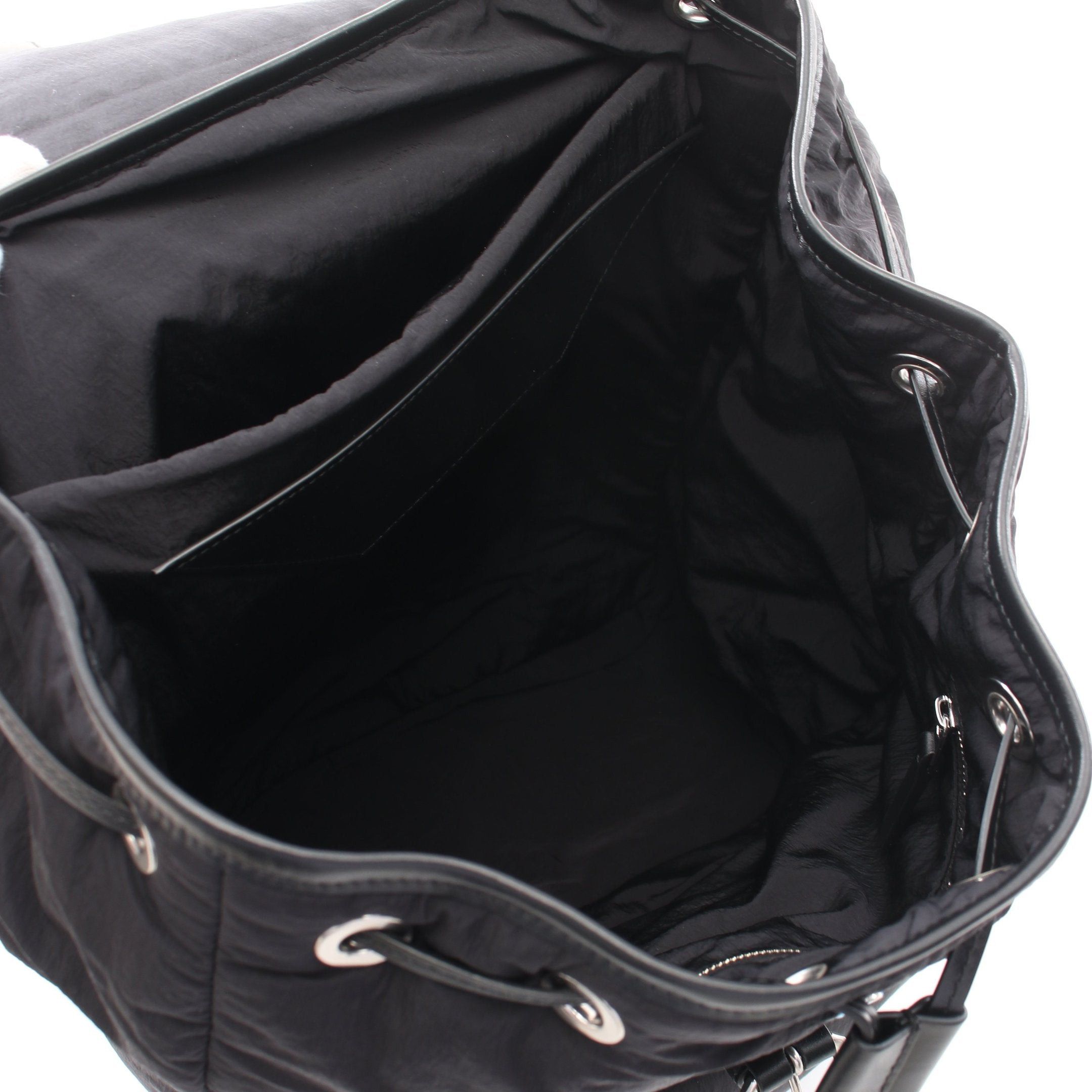 Bottega Veneta Bottega Veneta Crossroads Backpack Rucksack Nylon Leather Black Size ONE SIZE - 3 Thumbnail