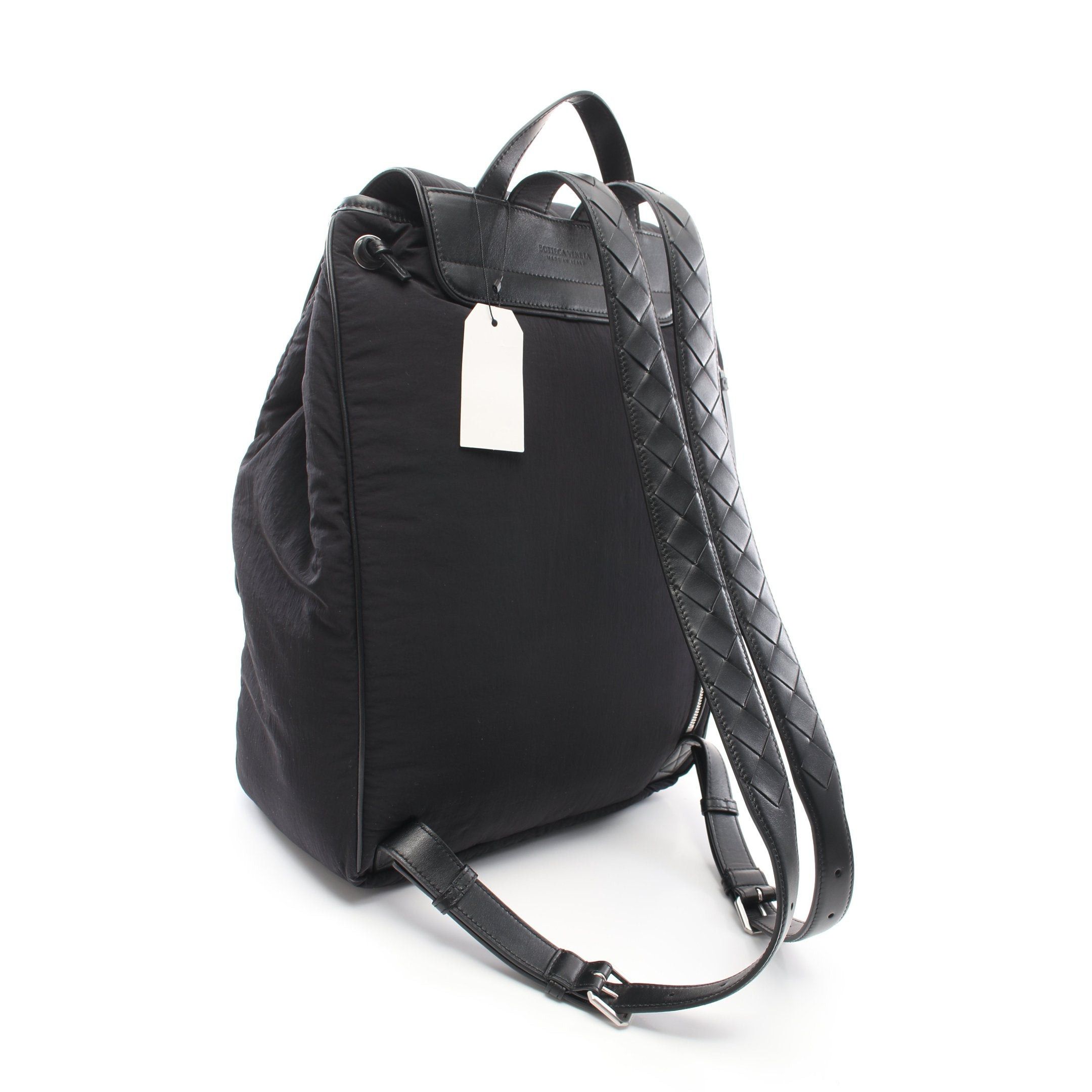 Bottega Veneta Bottega Veneta Crossroads Backpack Rucksack Nylon Leather Black Size ONE SIZE - 2 Thumbnail