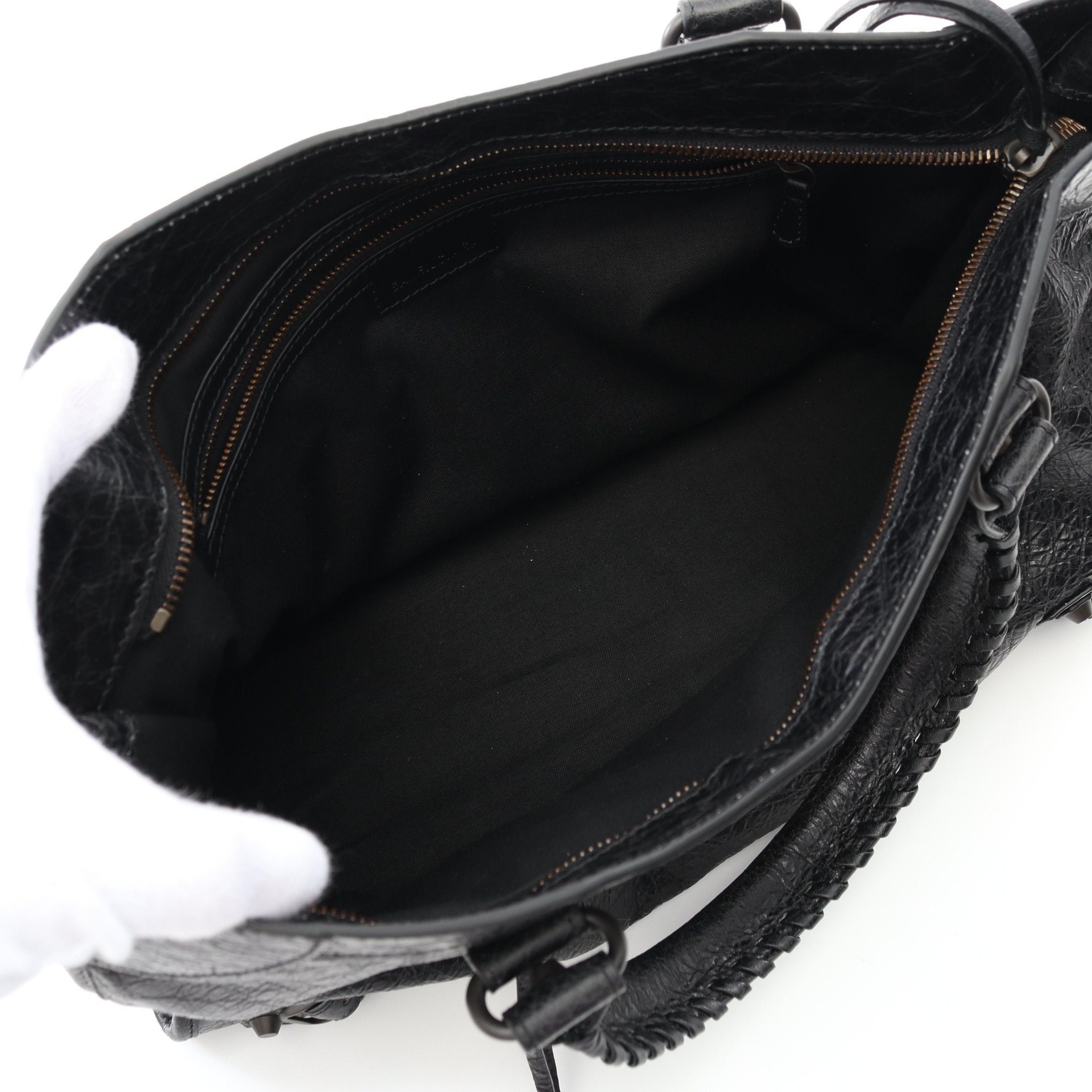 Balenciaga Balenciaga City Medium Handbag Leather Black Size ONE SIZE - 3 Thumbnail