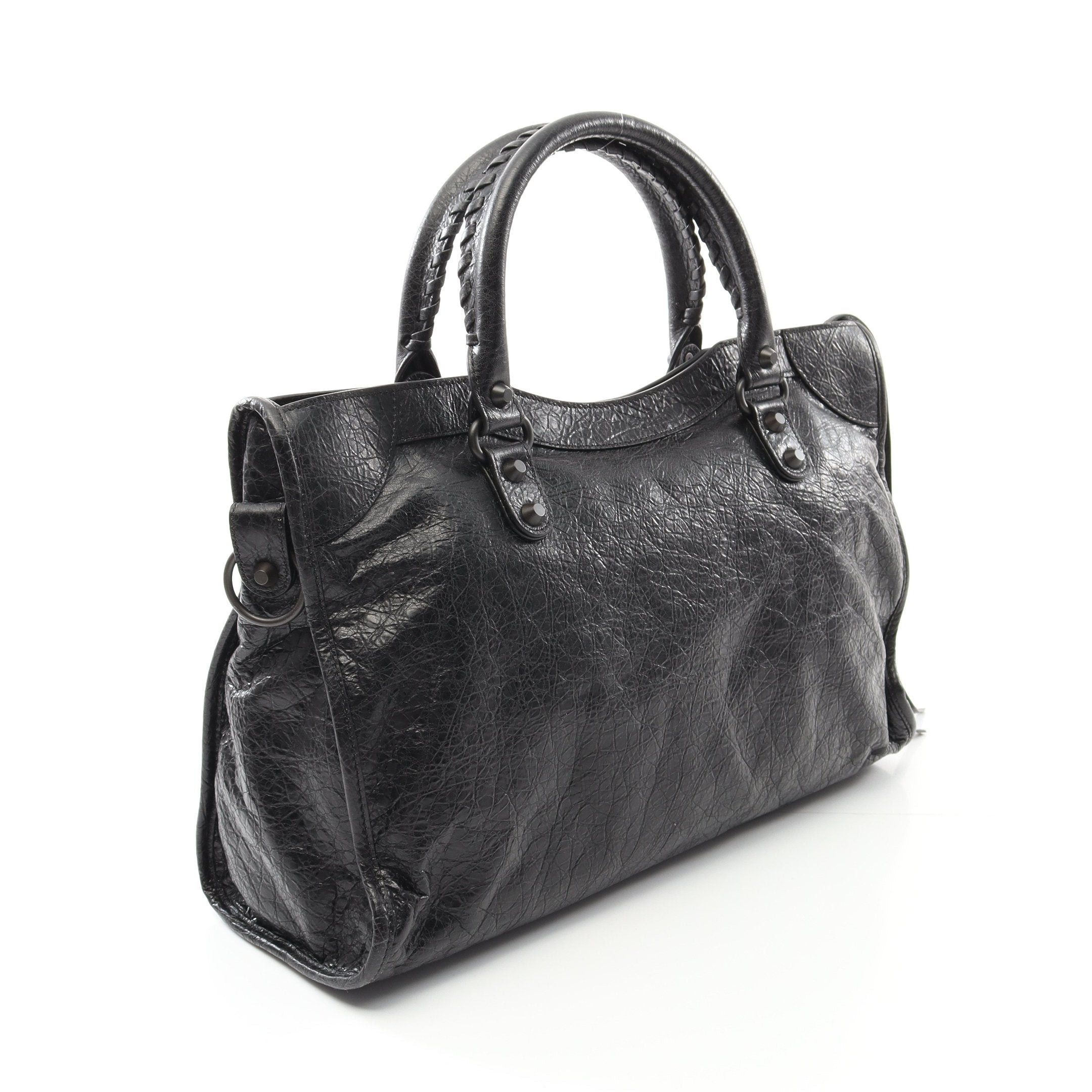 Balenciaga Balenciaga City Medium Handbag Leather Black Size ONE SIZE - 2 Thumbnail