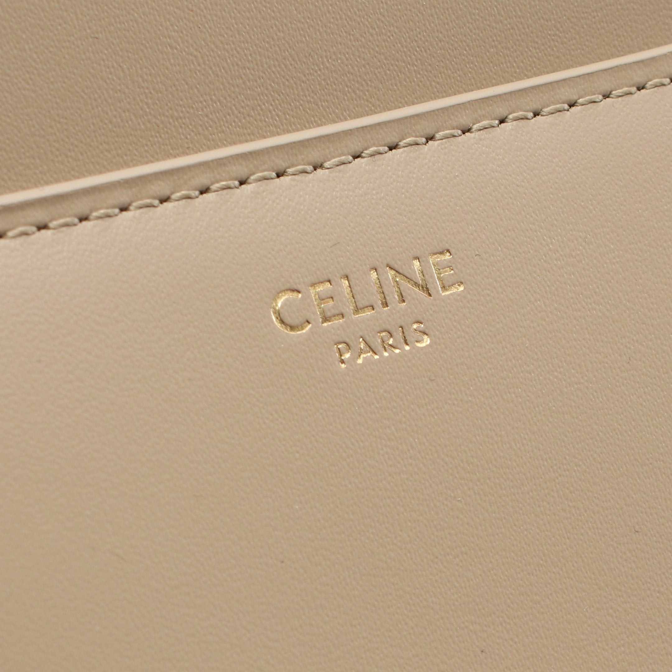 Celine Celine 16 Sais Small Handbag Leather Beige Size ONE SIZE - 4 Thumbnail