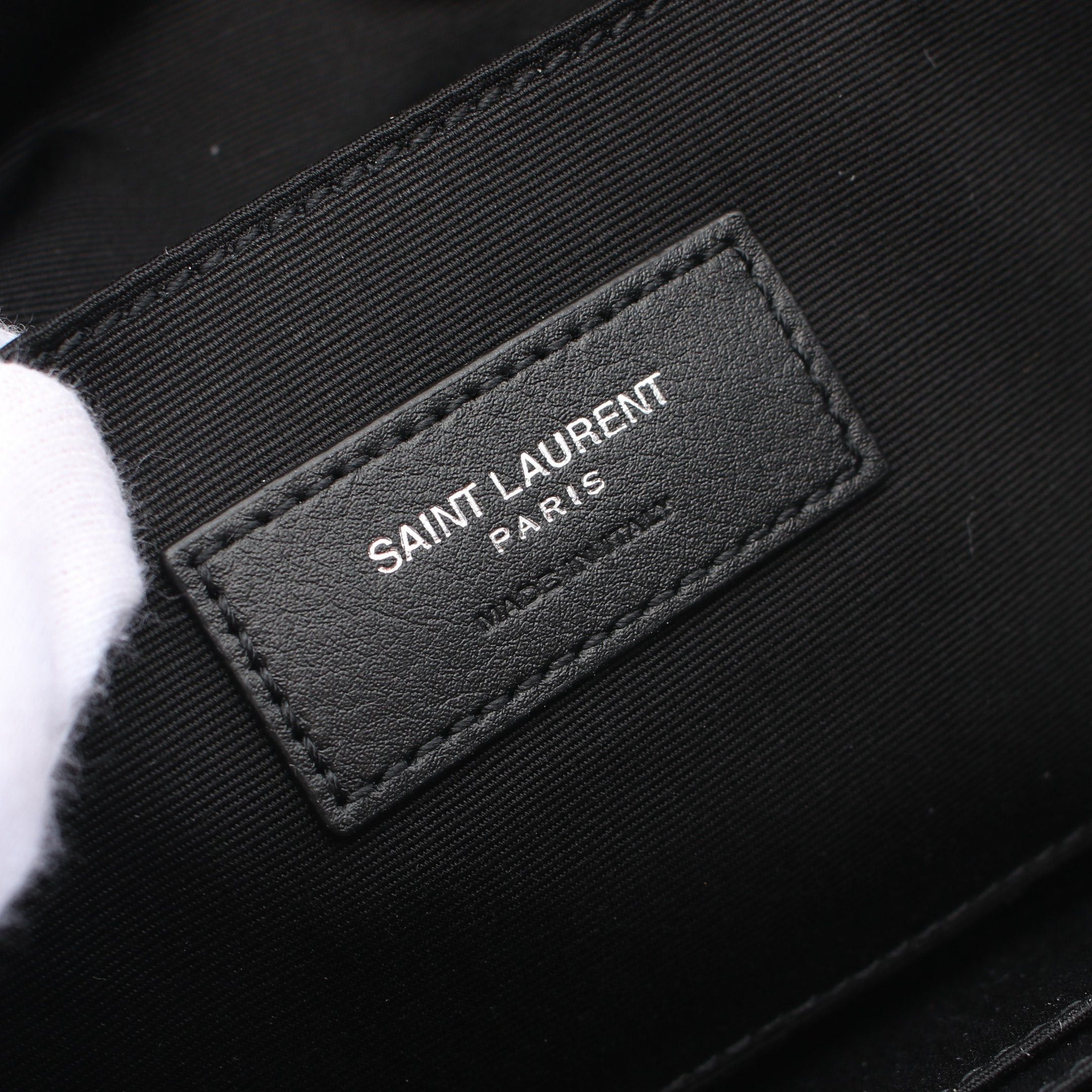 Yves Saint Laurent Yves Saint Laurent Body Bag Waist Lambskin Black Size ONE SIZE - 4 Thumbnail