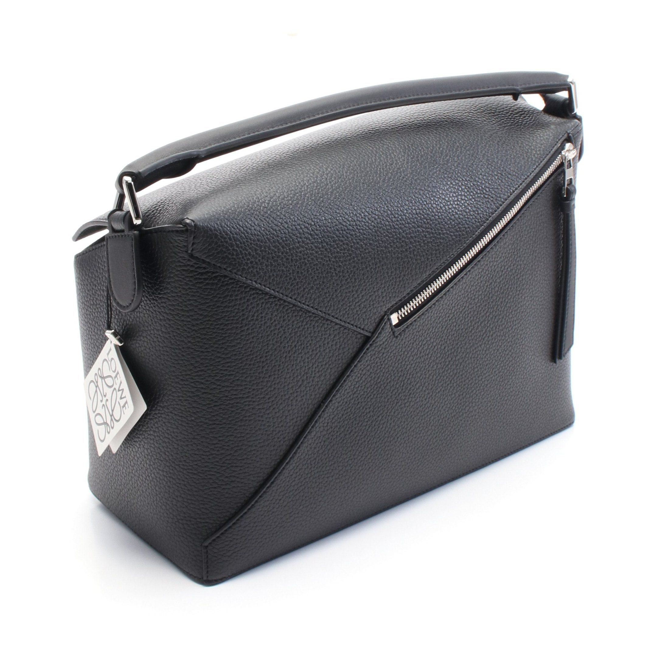 Loewe Loewe Puzzle Edge Large Handbag Leather Black Size ONE SIZE - 2 Thumbnail