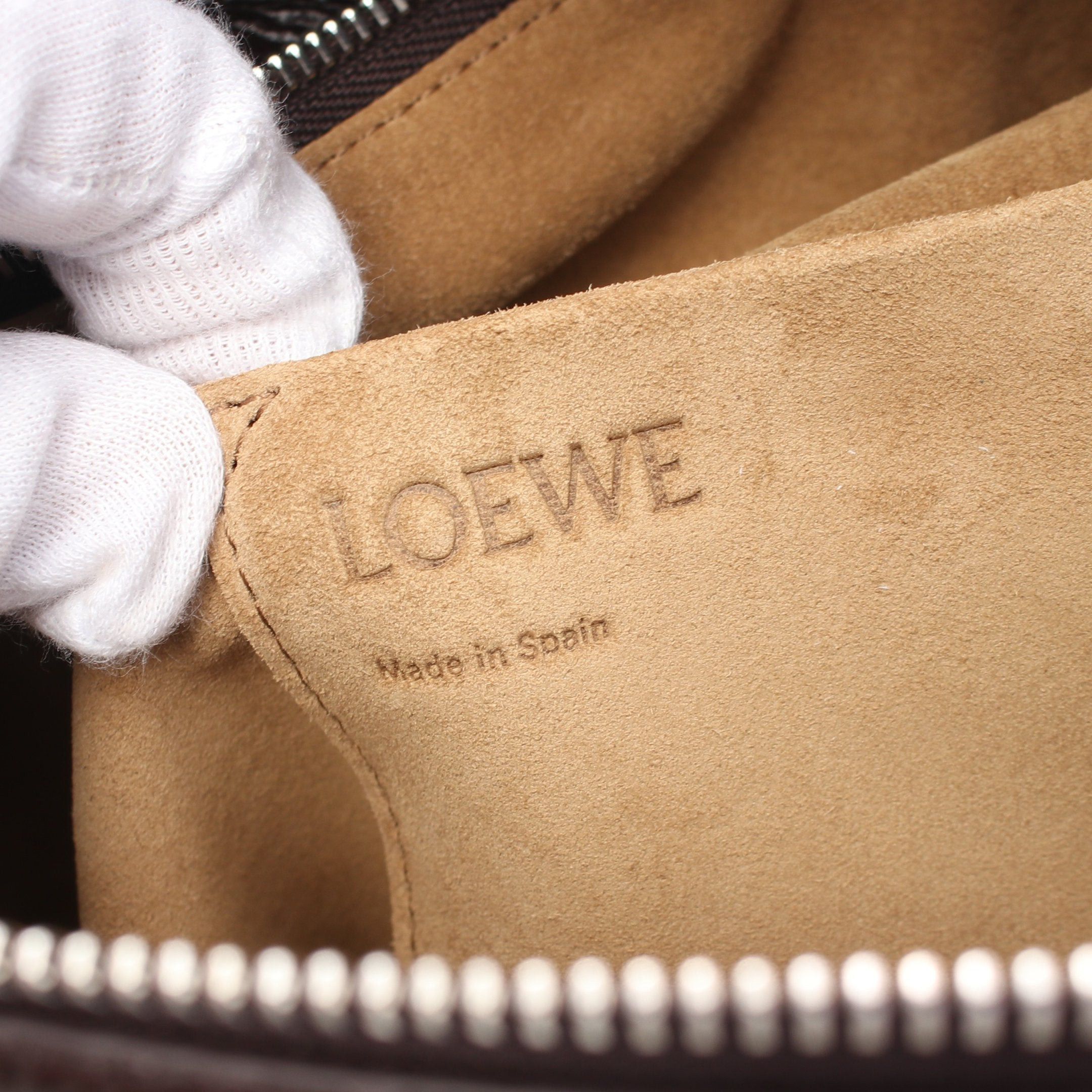 Loewe Loewe Puzzle Bag Large Handbag Leather Dark Brown Size ONE SIZE - 4 Thumbnail