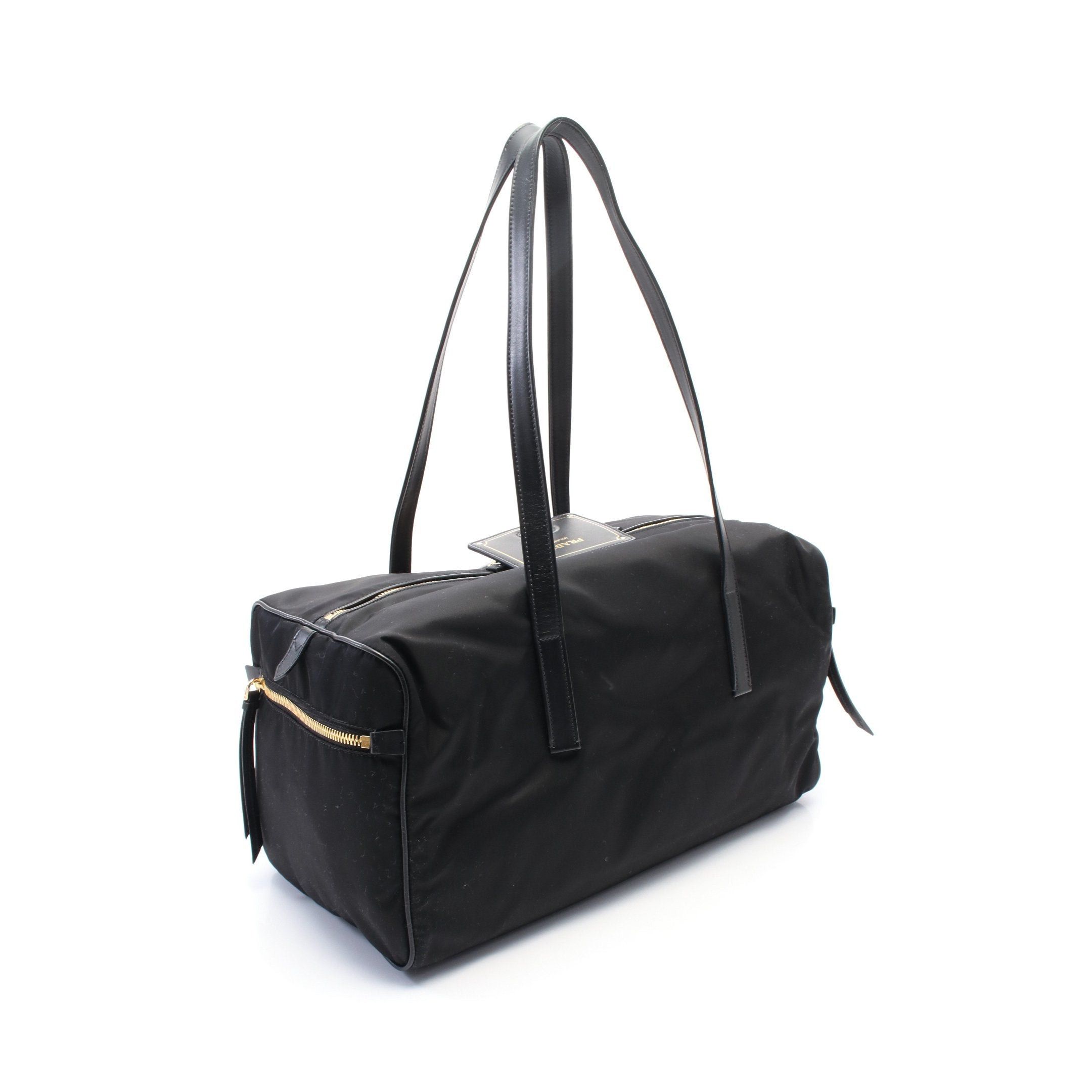 Prada Prada Re-Nylon Large Top Handle Bag Shoulder Nylon Leather Black Size ONE SIZE - 2 Thumbnail