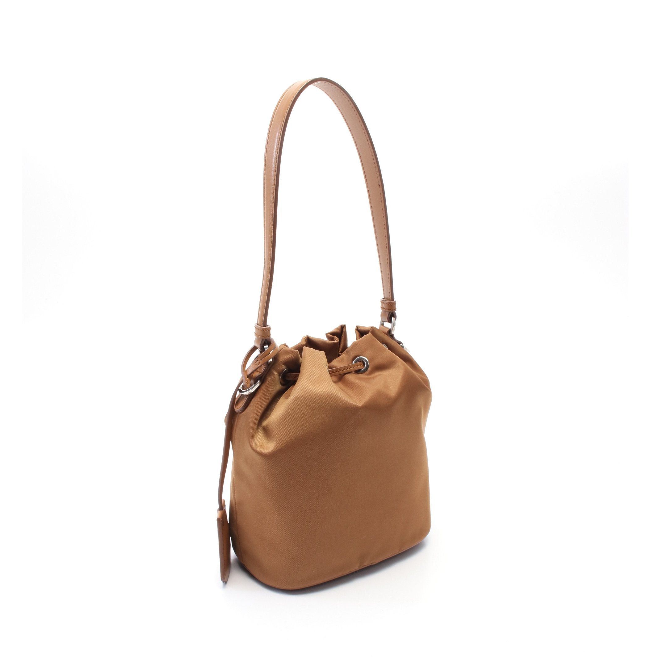 Prada Prada Re-Edition 1978 Handbag Nylon Leather Khaki Brown Purse Size ONE SIZE - 2 Thumbnail