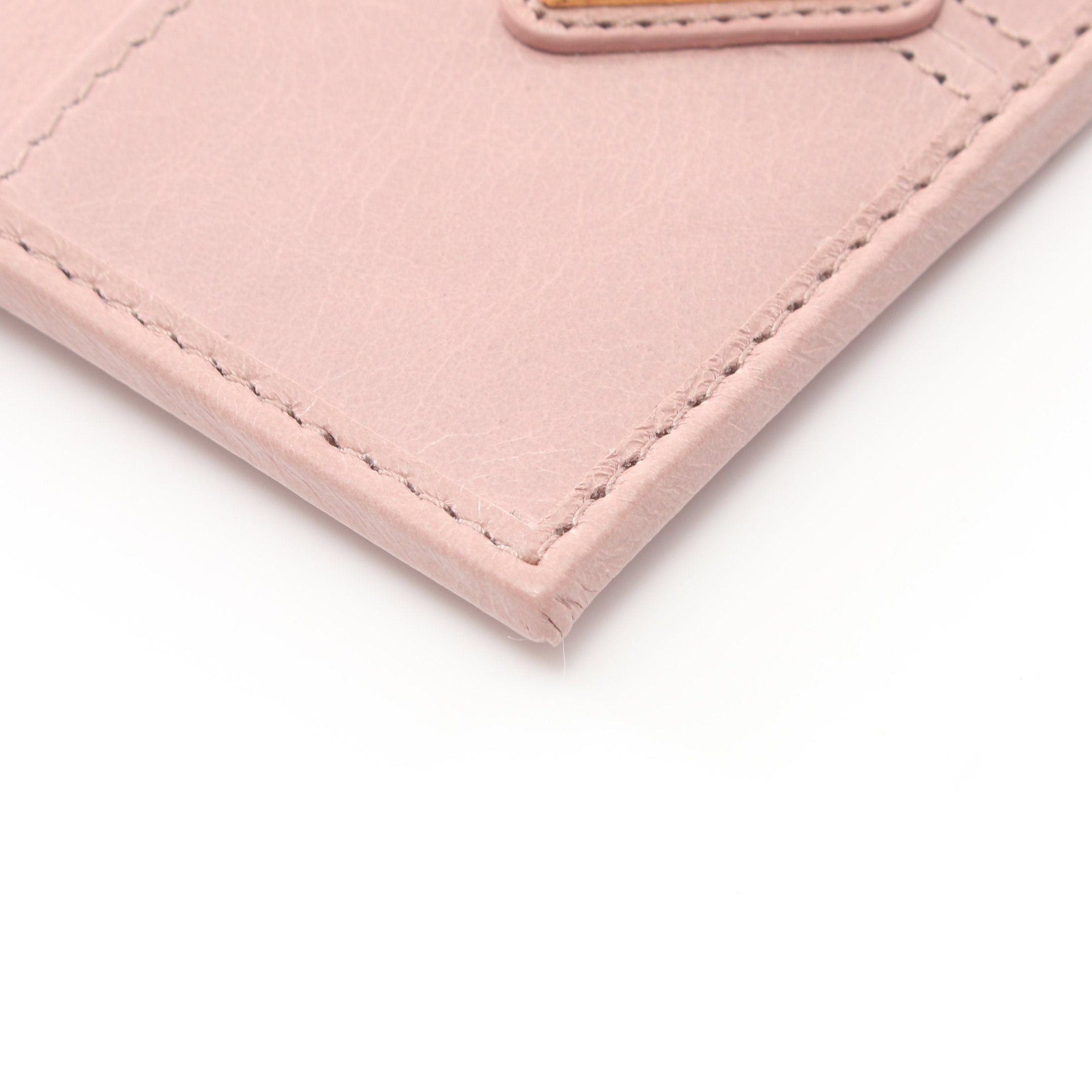 Prada Prada Soft Lux Card Case Lipstick Leather Dusty Pink Size ONE SIZE - 6 Thumbnail