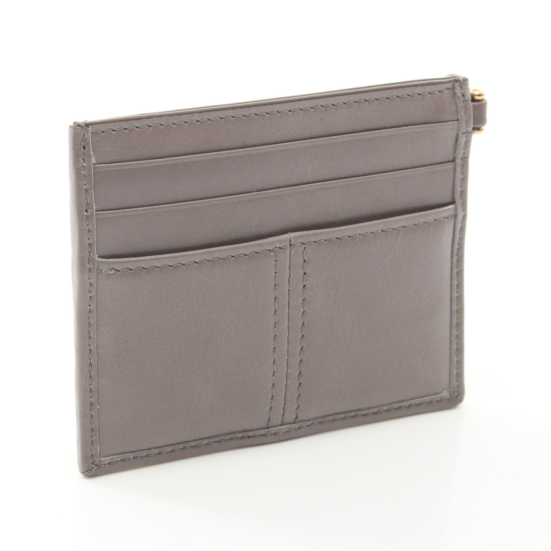 Prada Prada Soft Lux Card Case Leather Gray Size ONE SIZE - 2 Thumbnail