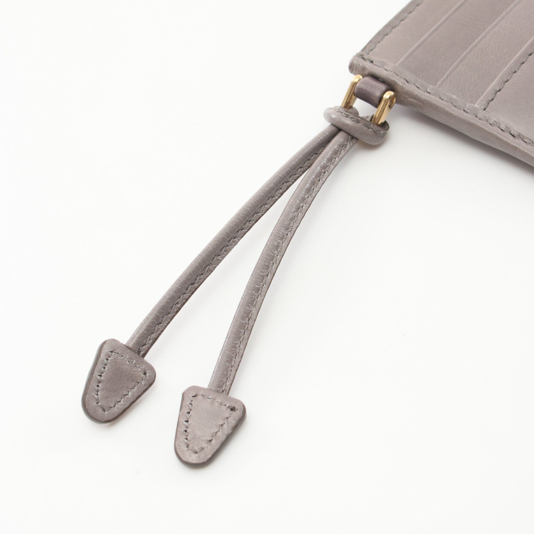 Prada Prada Soft Lux Card Case Leather Gray Size ONE SIZE - 6 Thumbnail