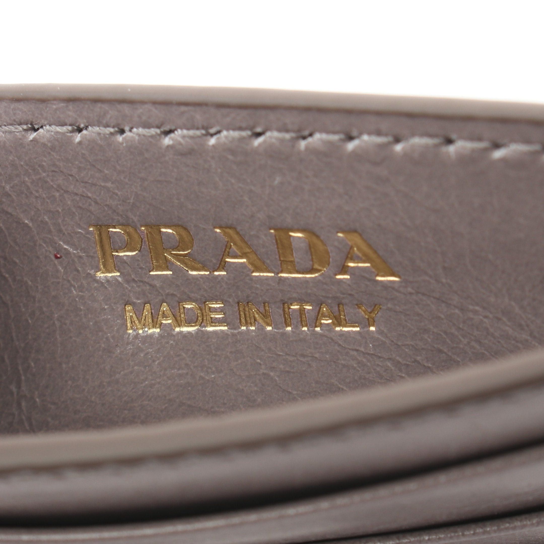 Prada Prada Soft Lux Card Case Leather Gray Size ONE SIZE - 4 Thumbnail