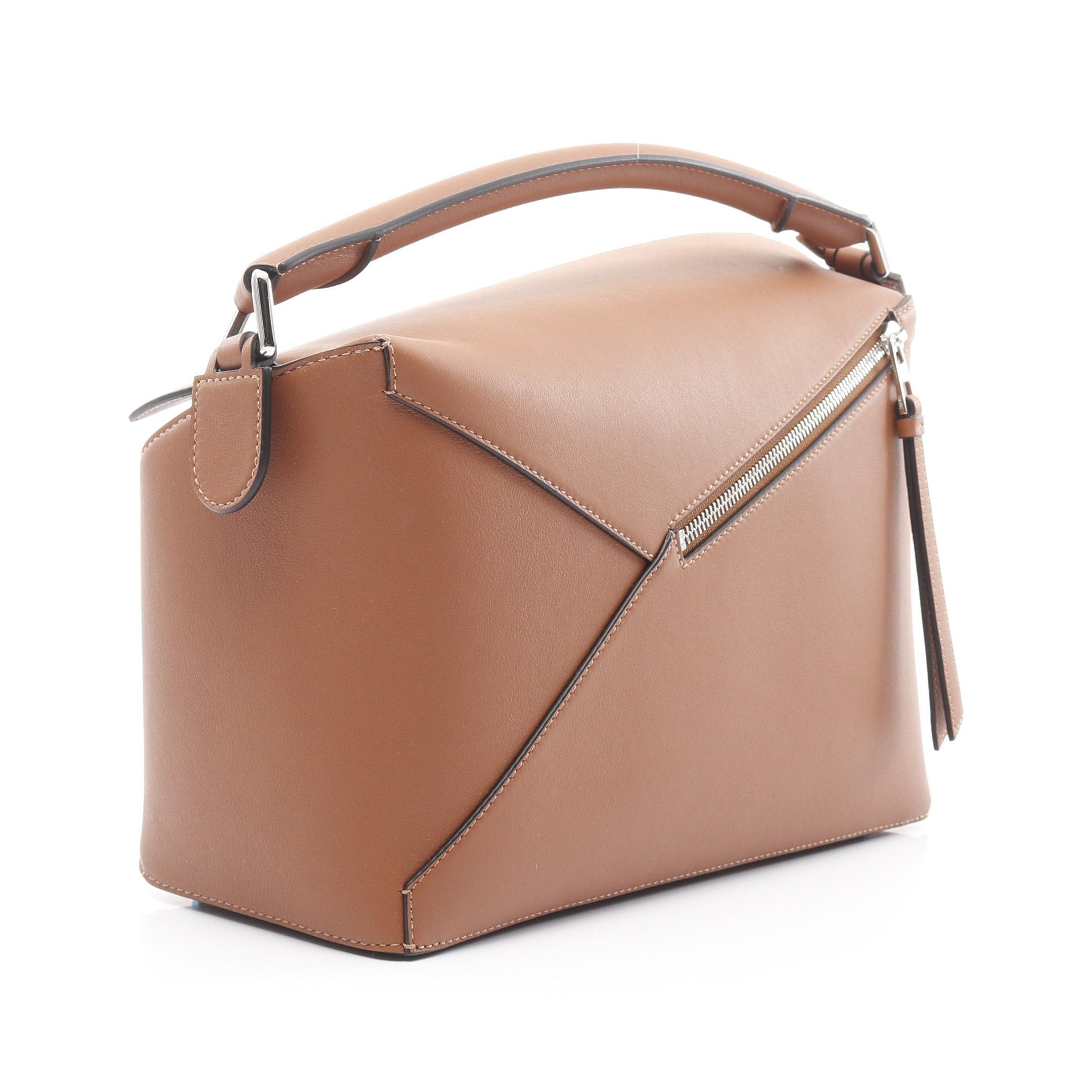 Loewe Loewe Puzzle Bag Handbag Leather Light Brown Size ONE SIZE - 2 Thumbnail
