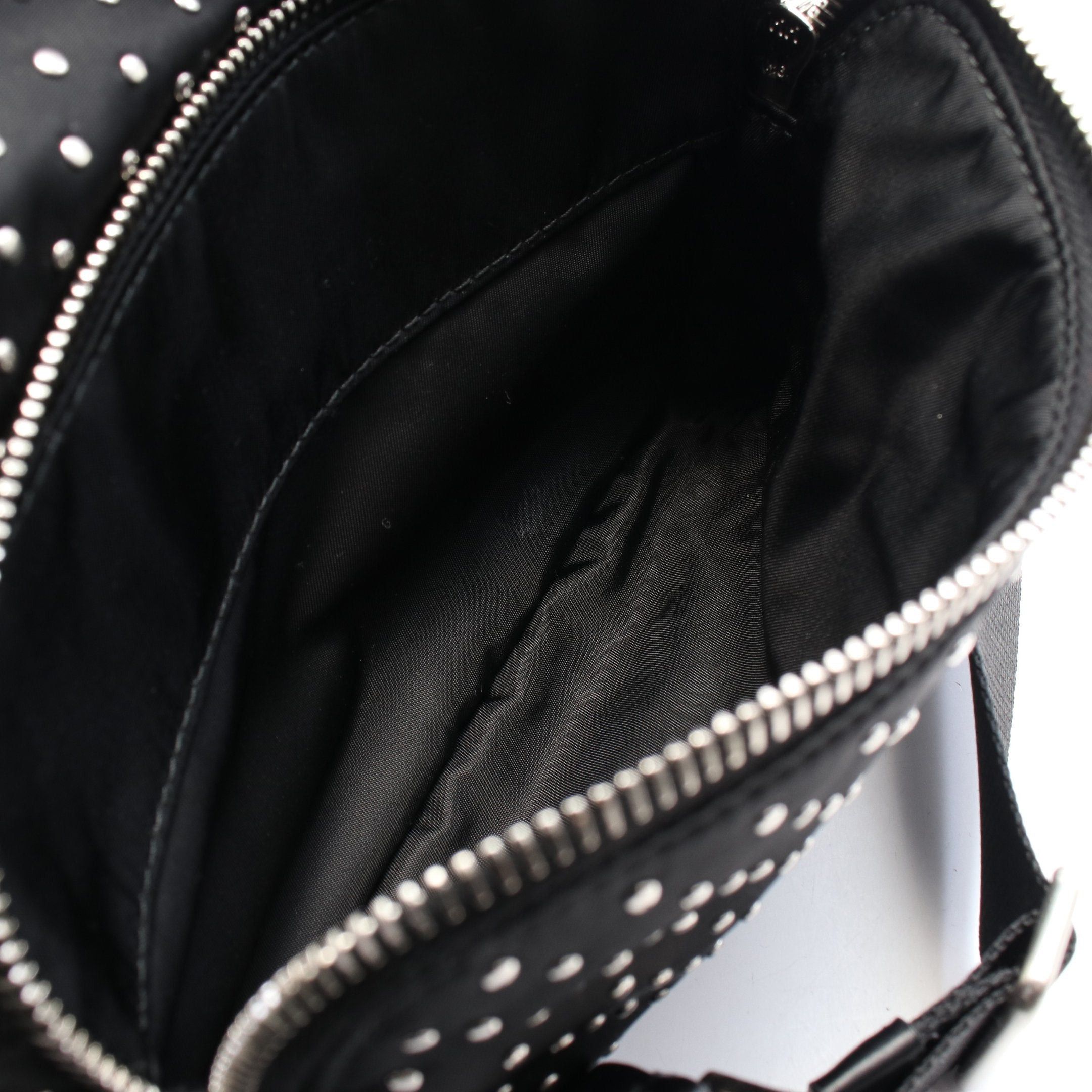 Prada Prada Re-Nylon Shoulder Bag Nylon Leather Black Studs Size ONE SIZE - 5 Thumbnail