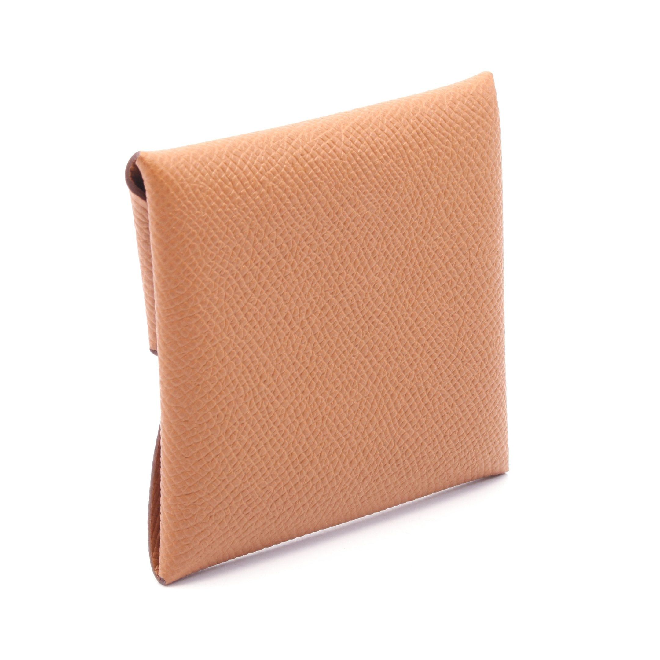 Hermes Hermes Bastia Gold Coin Purse Veau Epsom Brown Silver Hardware B Stamp Size ONE SIZE - 2 Thumbnail