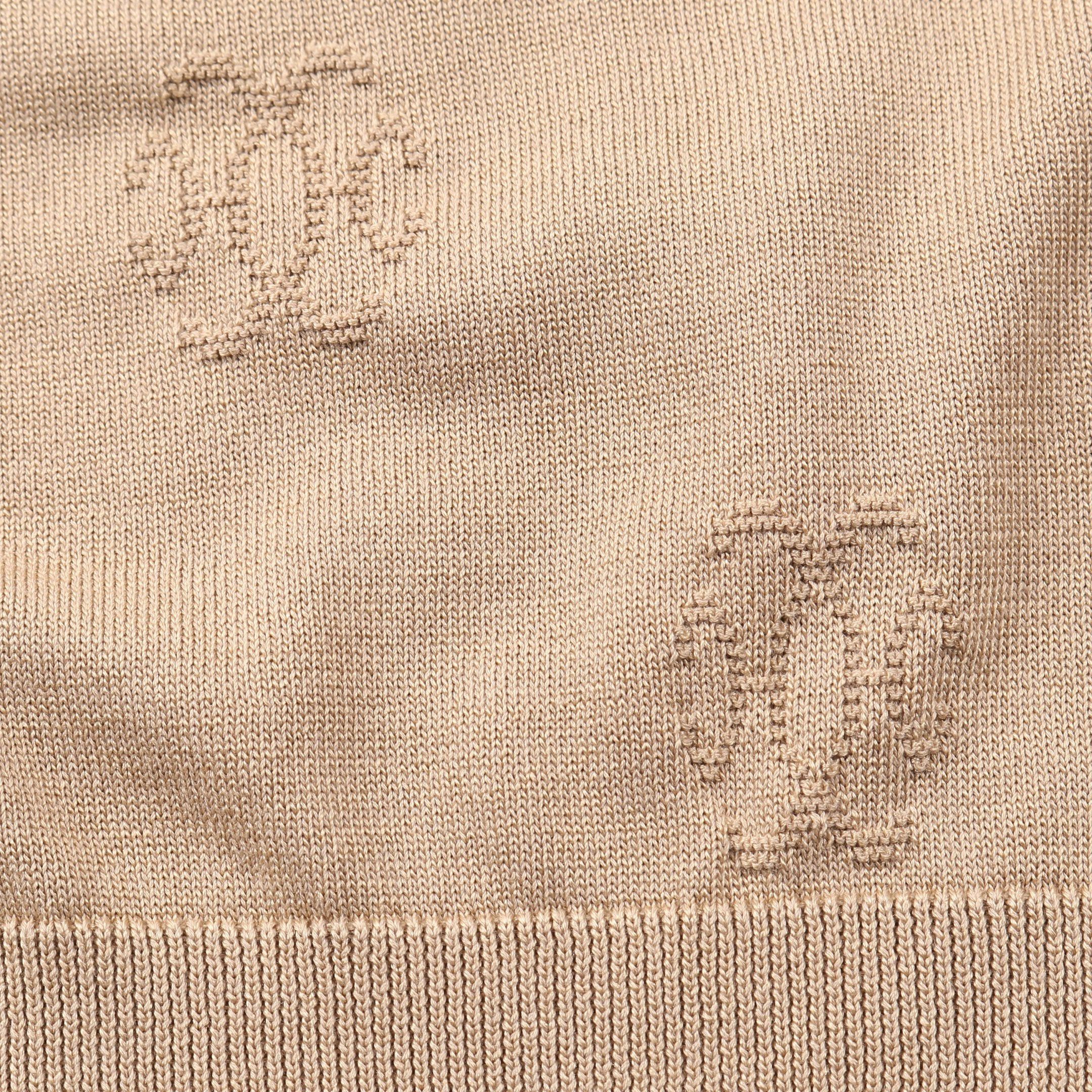 Hermes Hermes H Lift Cardigan Silk Cotton Beige Size ONE SIZE - 6 Thumbnail