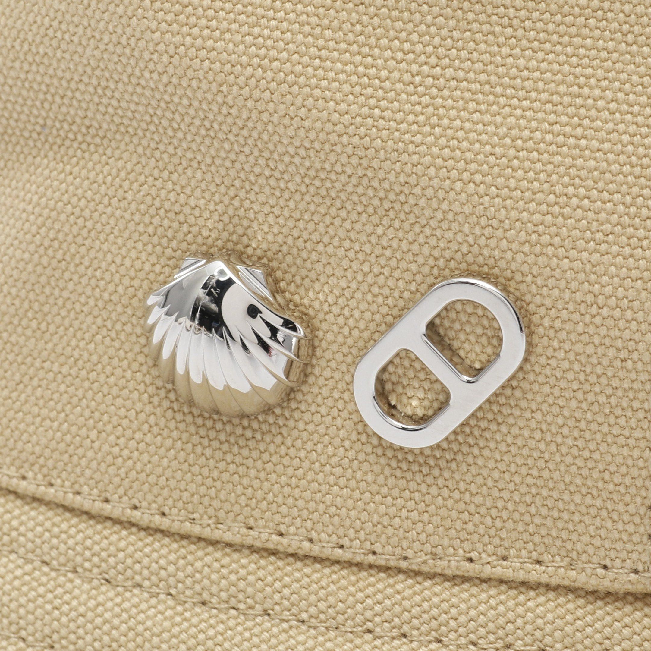 Hermes Hermes Calvi Seashell Bucket Hat Cotton Beige Size ONE SIZE - 7 Thumbnail