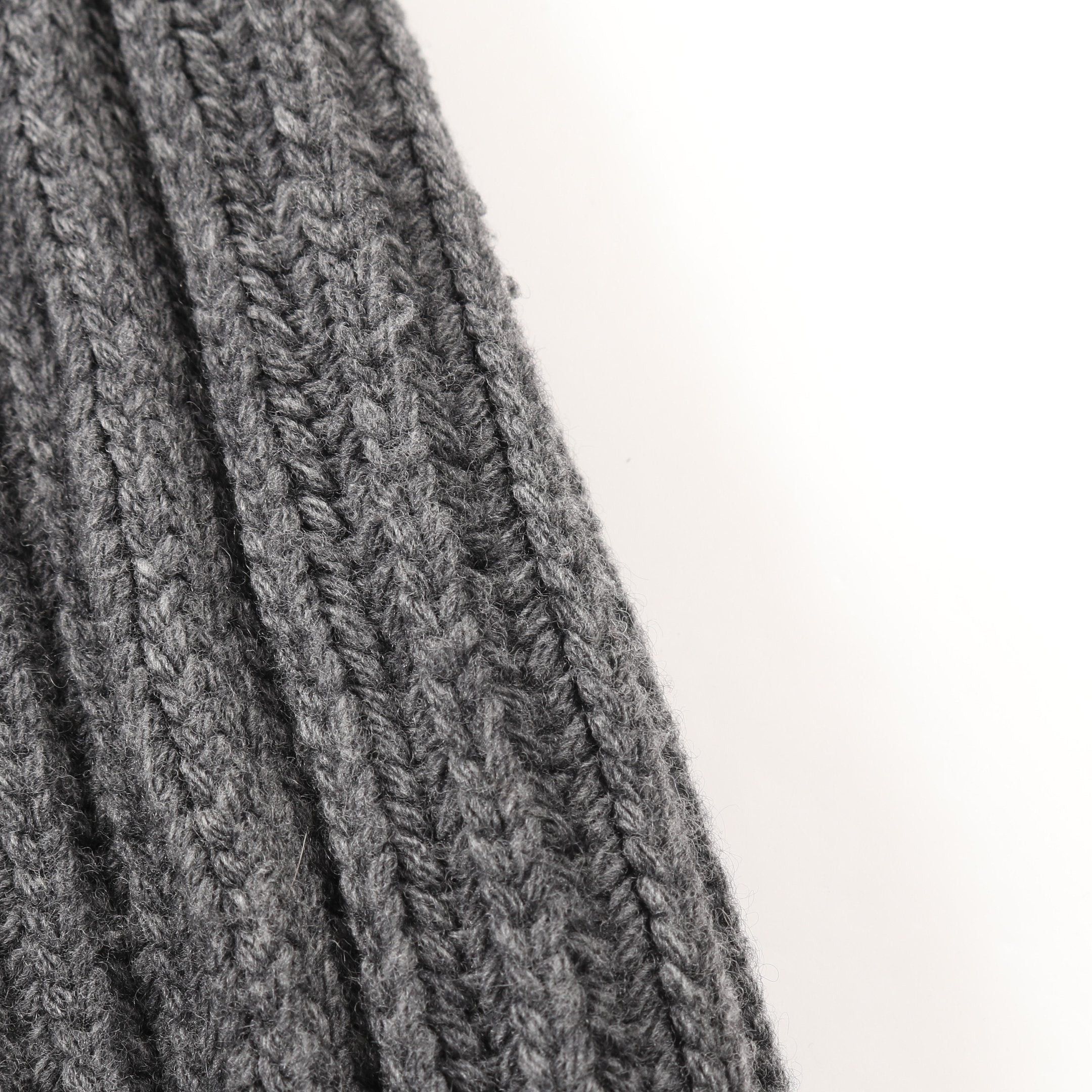 Prada Prada Re-Nylon Knit Wool Cashmere Nylon Gray Black Color-Block Size ONE SIZE - 7 Thumbnail