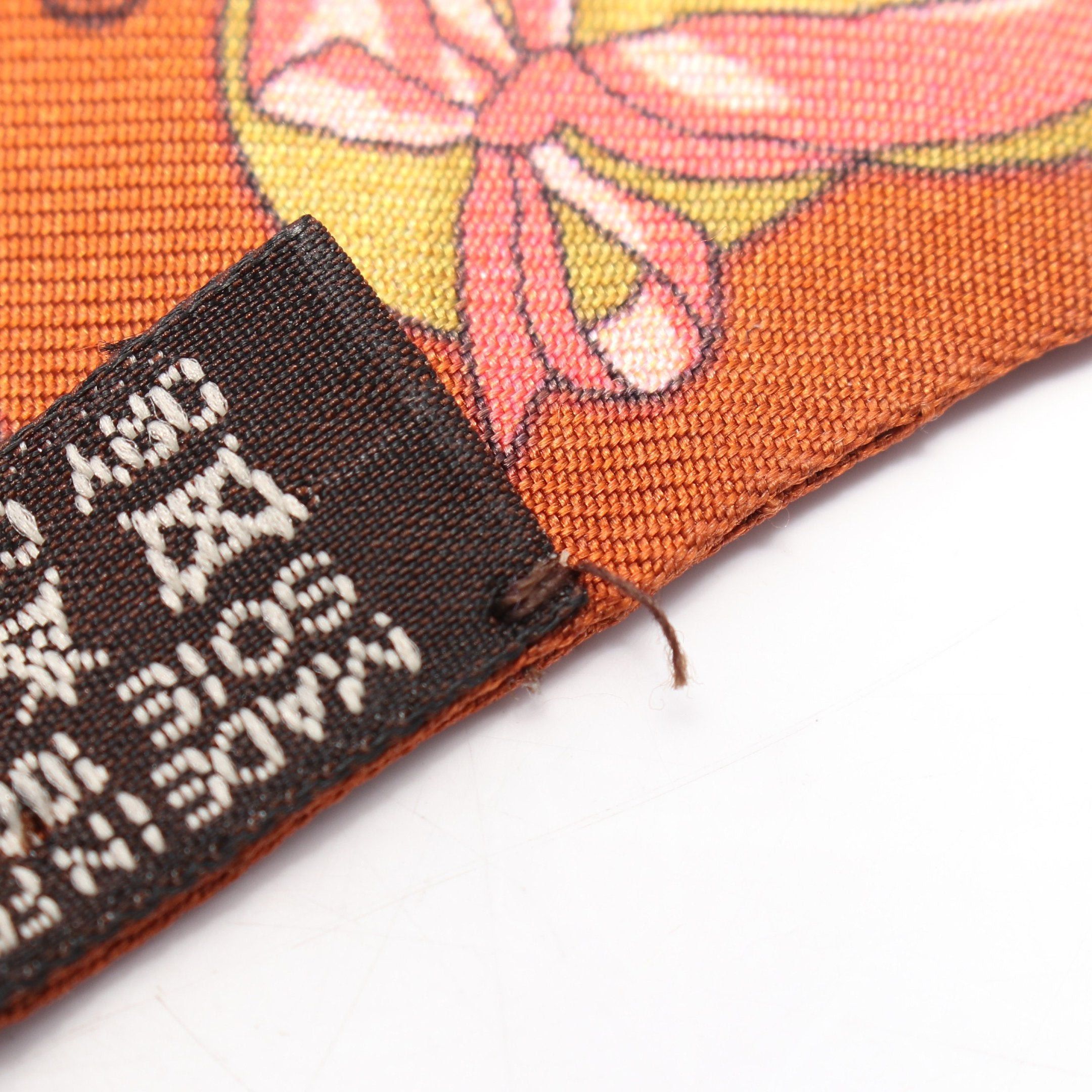 Hermes Hermes Twilly Jockey Scarf Silk Brown Multicolor Size ONE SIZE - 4 Thumbnail
