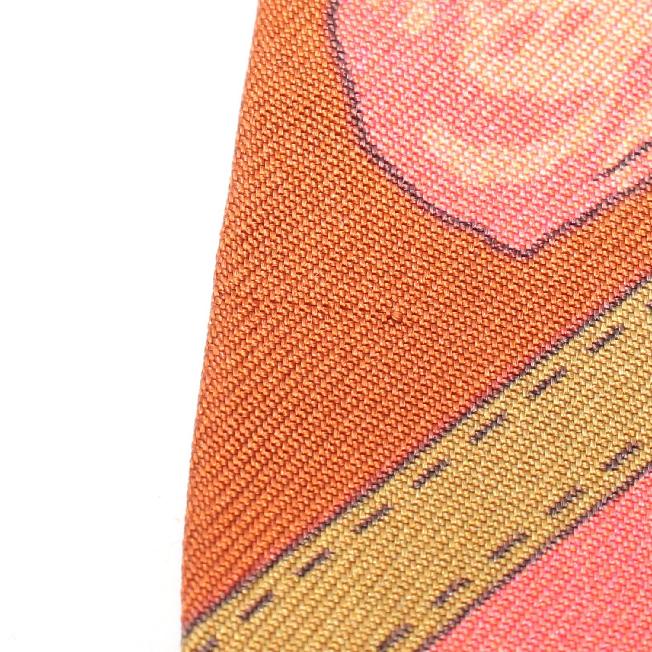 Hermes Hermes Twilly Jockey Scarf Silk Brown Multicolor Size ONE SIZE - 5 Thumbnail