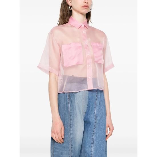 Mazzarelli MAZZARELLI Women Shirts B215 2 VIOLA PINK Size L / US 10 / IT 46 - 4 Thumbnail