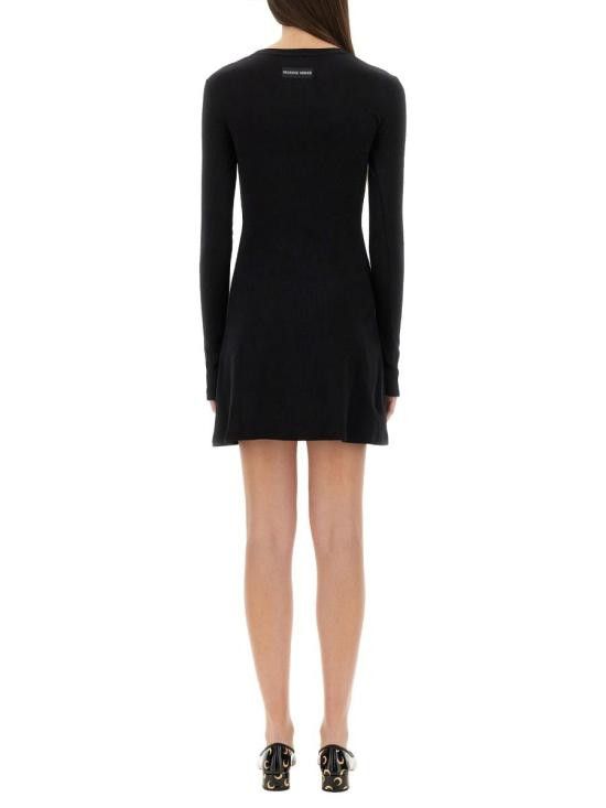 Marine Serre MARINE SERRE Women Mid Skirts WDR346A CJER0011 BK99 Black Size M / US 6-8 / IT 42-44 - 3 Thumbnail