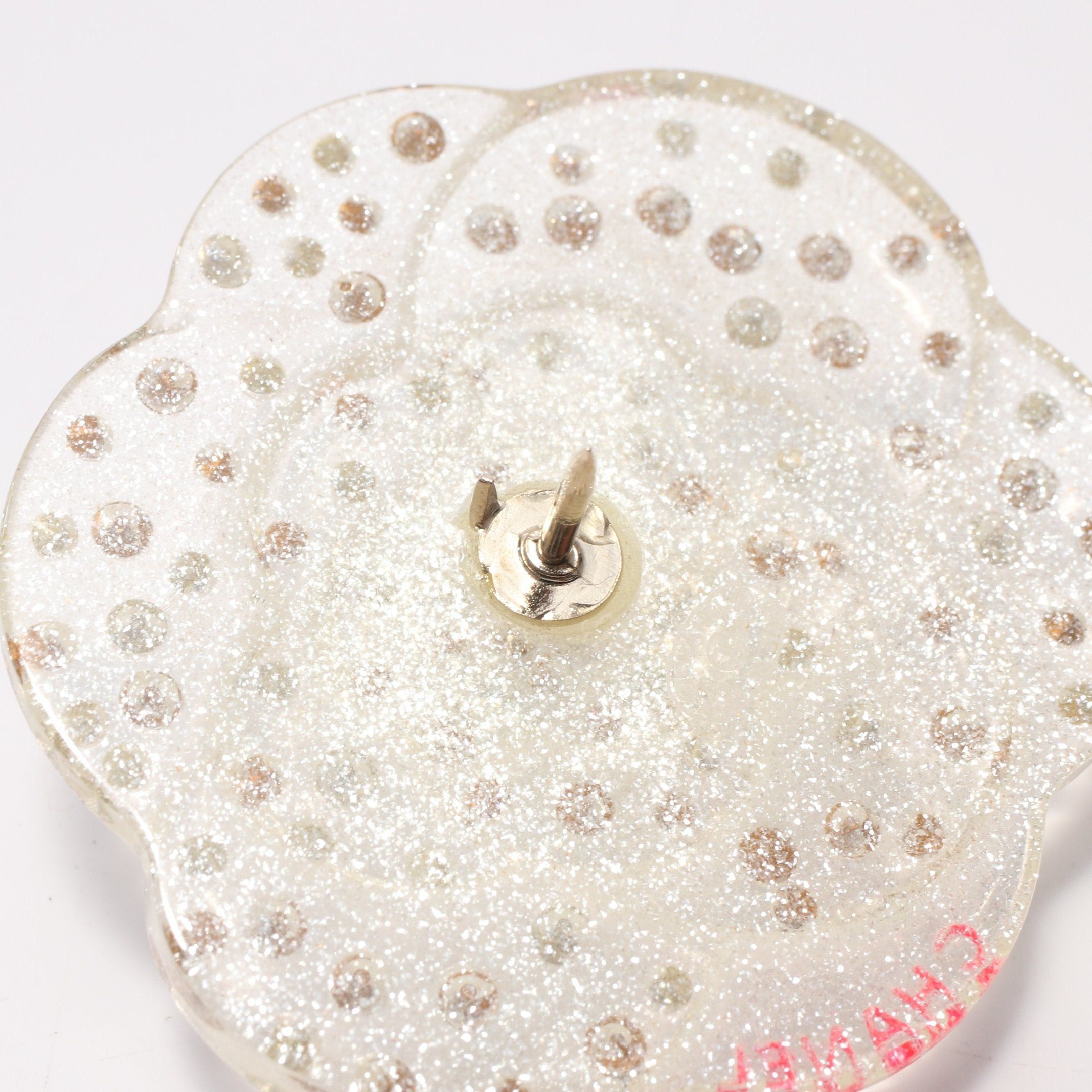 Chanel Chanel Camellia Pin Brooch Rhinestone Clear Multicolor 04A Size ONE SIZE - 4 Thumbnail