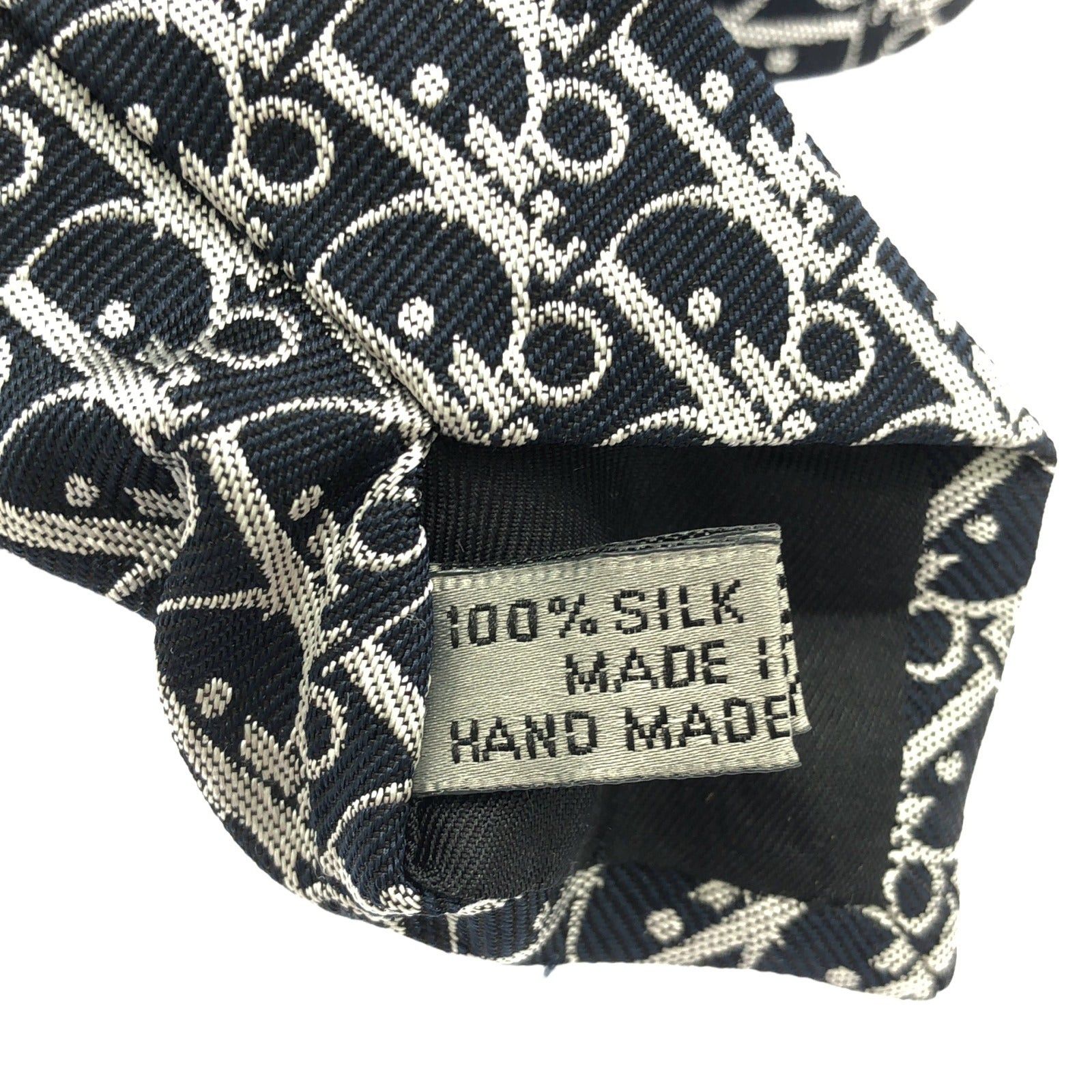 Dior Dior Tie Silk Navy Size ONE SIZE - 6 Thumbnail