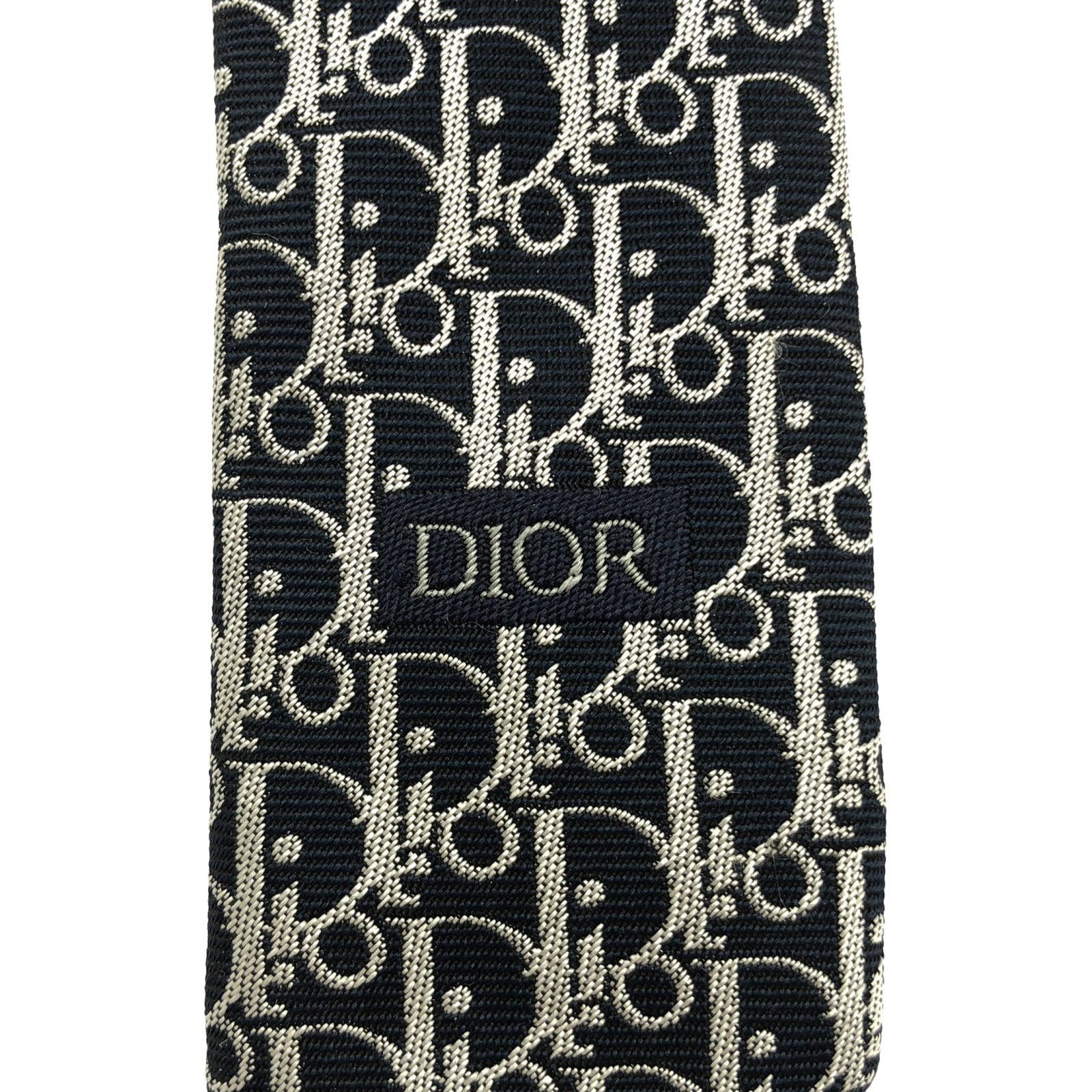 Dior Dior Tie Silk Navy Size ONE SIZE - 4 Thumbnail