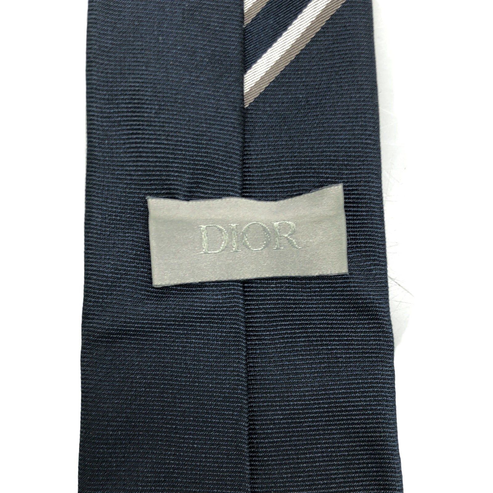 Dior Dior Tie Silk Navy Size ONE SIZE - 5 Thumbnail