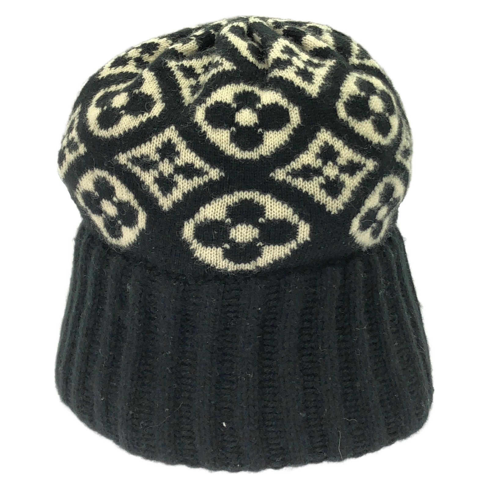 Louis Vuitton Louis Vuitton Knit Cap Beanie Cashmere Black Size ONE SIZE - 3 Thumbnail