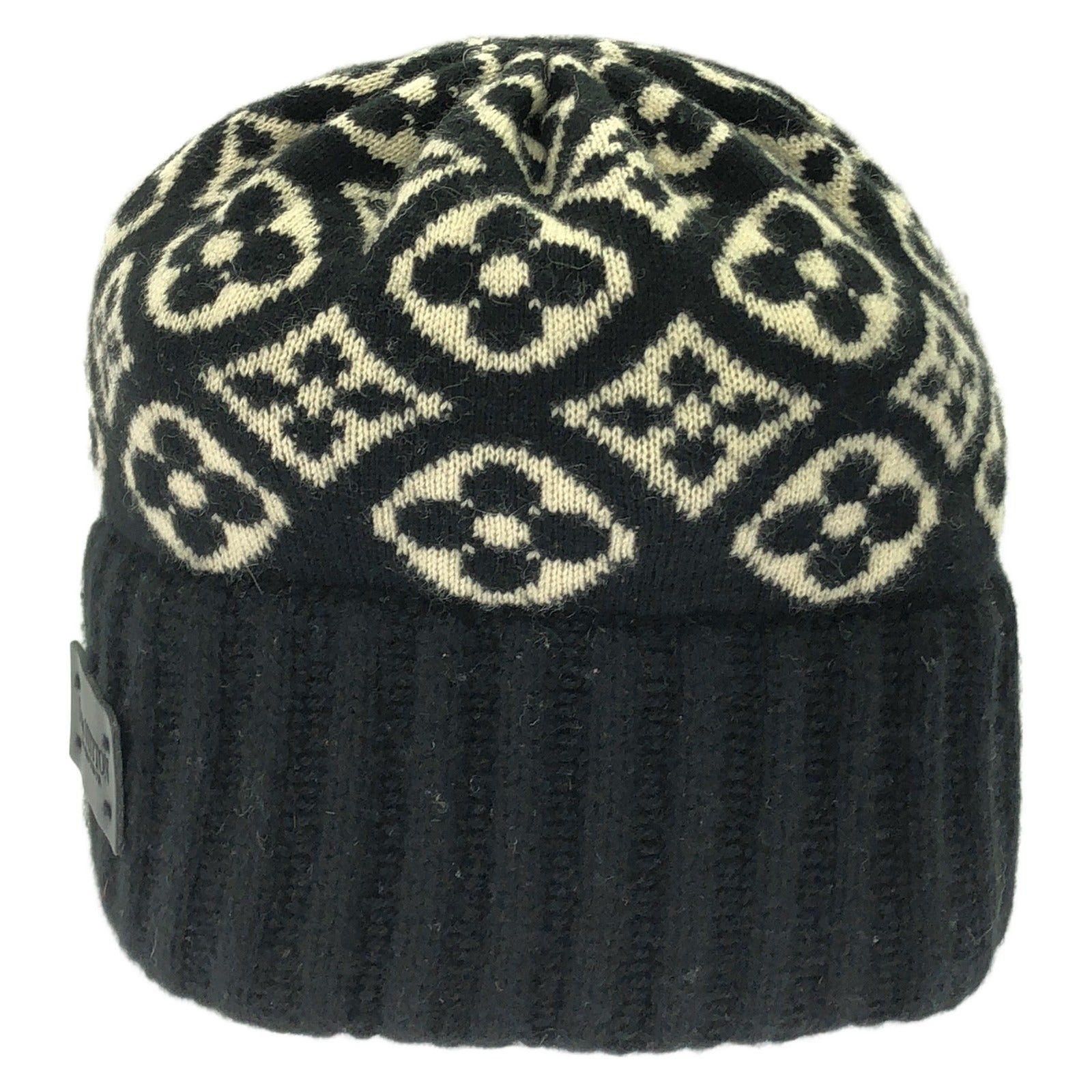 Louis Vuitton Louis Vuitton Knit Cap Beanie Cashmere Black Size ONE SIZE - 2 Thumbnail