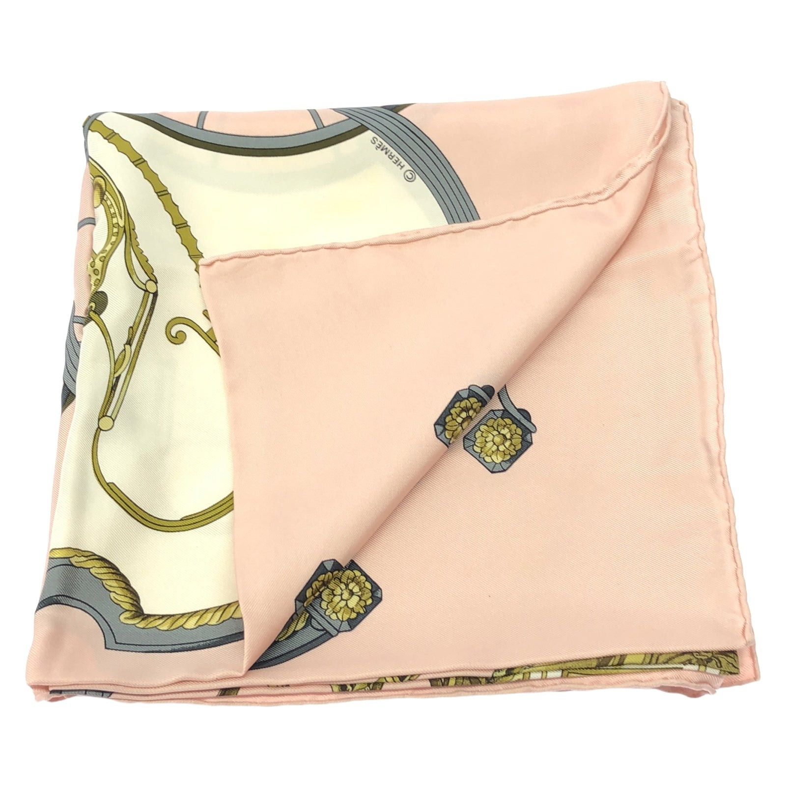 Hermes Hermes Scarf Silk Pink Size ONE SIZE - 2 Thumbnail