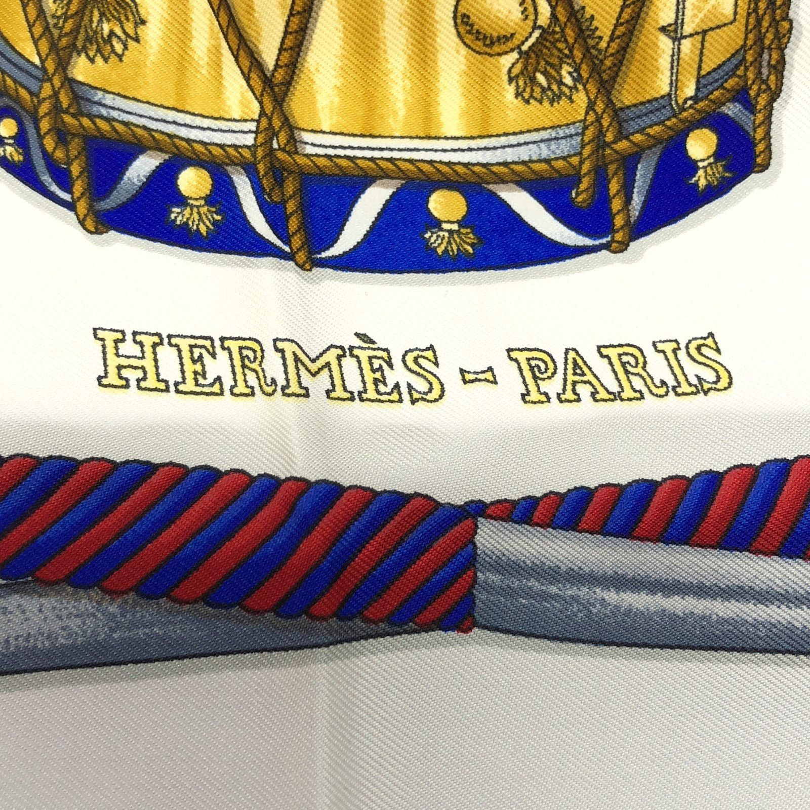 Hermes Hermes Scarf Silk Blue Size ONE SIZE - 4 Thumbnail