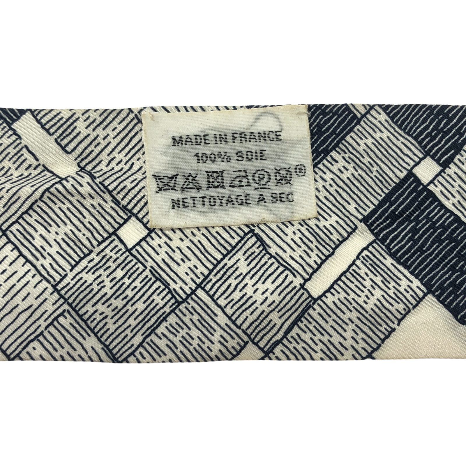 Hermes Hermes Twilly Scarf Silk Navy Size ONE SIZE - 4 Thumbnail